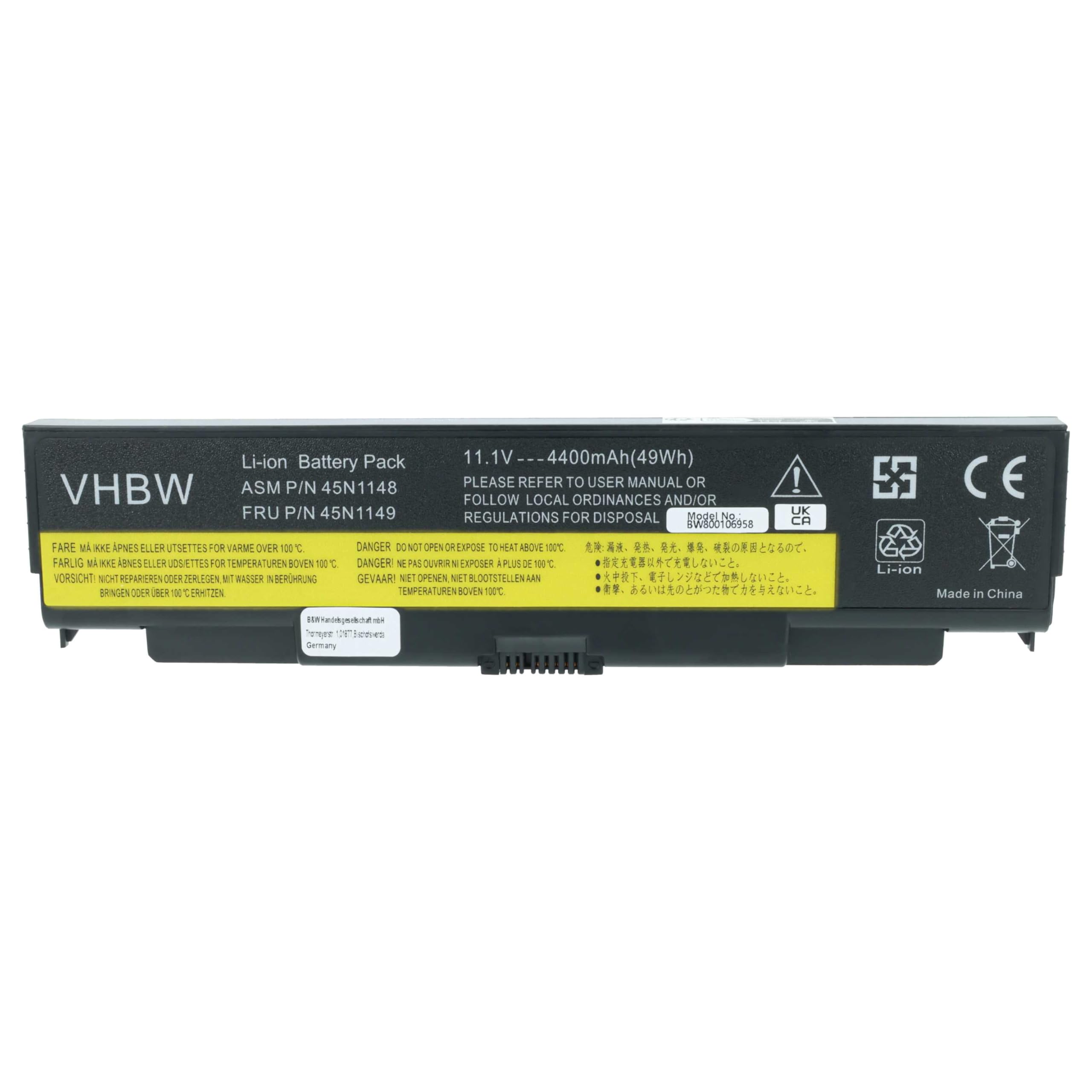 vhbw Batería Compatible con Lenovo ThinkPad L540 20AU002Q