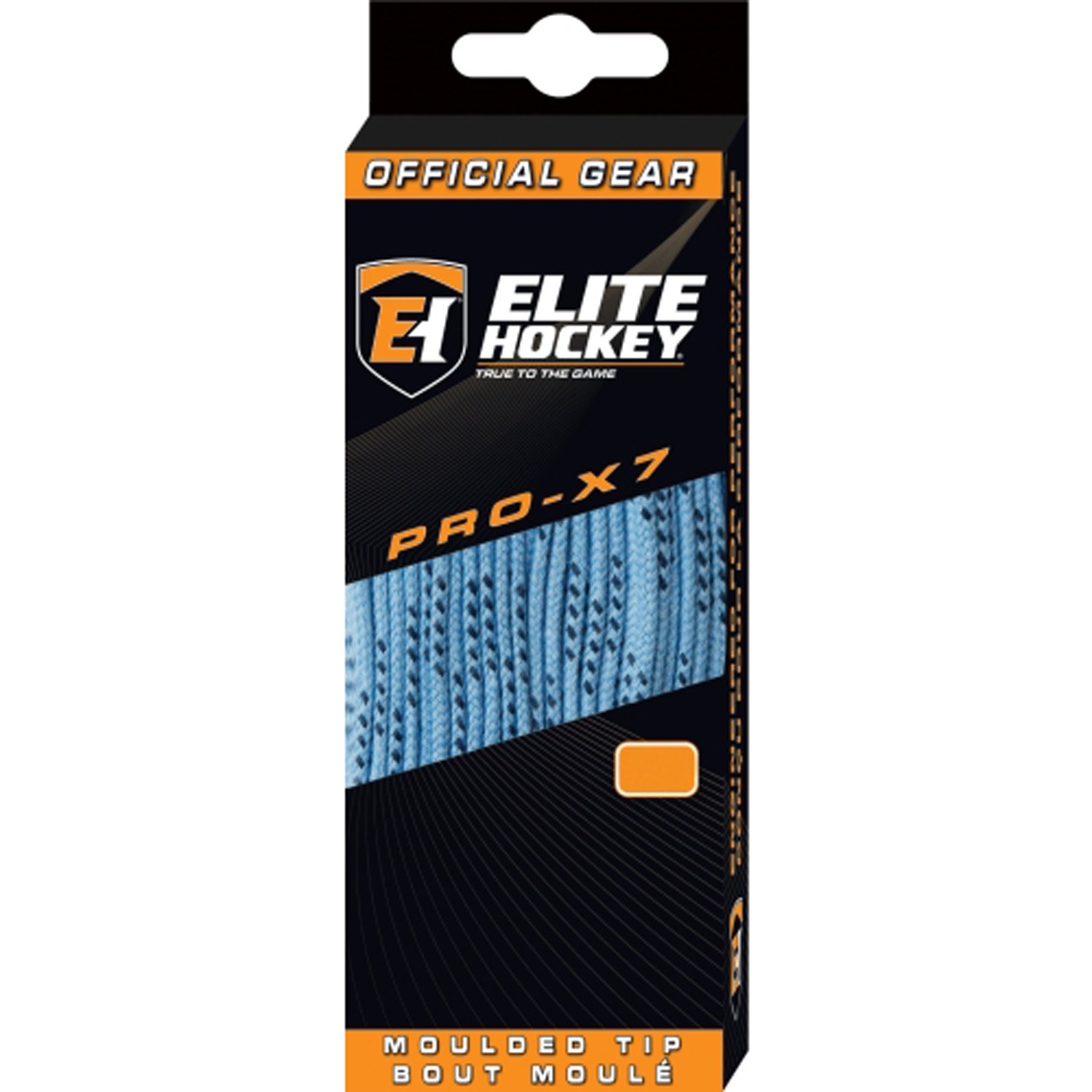 Elite Hockey PRO-X7 Wide Molded Tip Cotton Hockey Skate Laces (Color, Size Choice)