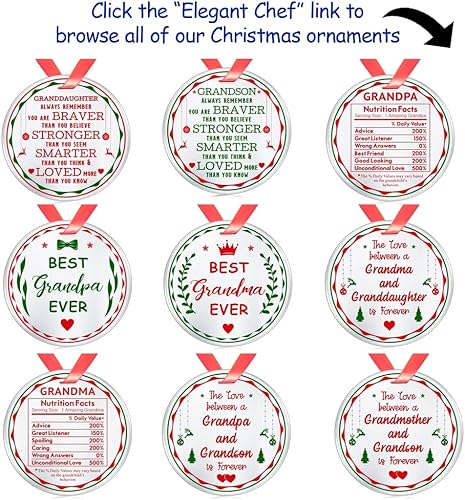 Miniatura 9 de Regalos de adorno de Navidad para la nueva abuela, solo las mejores mamás son promovidas a la abuela, regalos divertidos