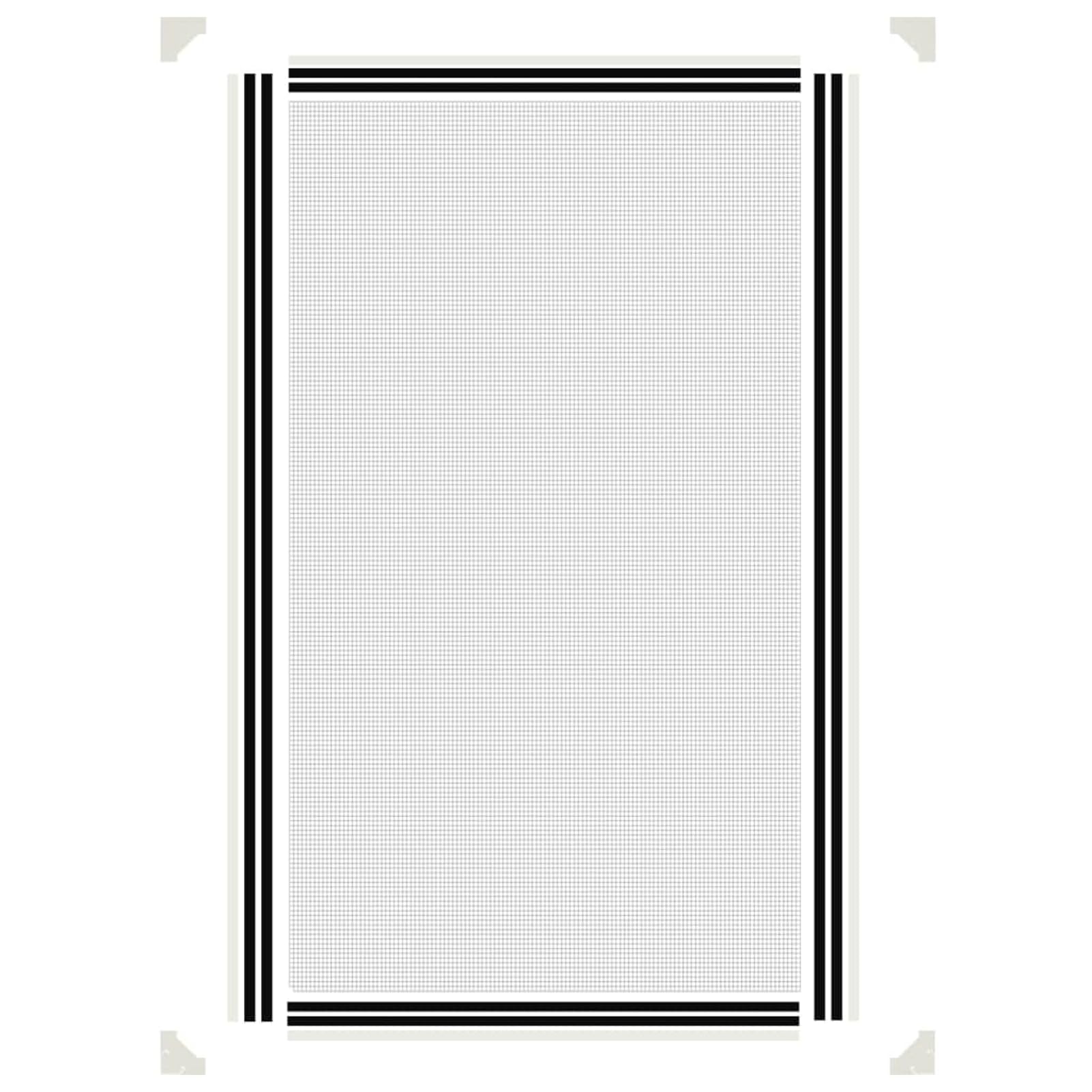 Magnet-Insektenschutz Fenster 80x140 cm Weiß, Glasfaser-PE-Netz | Magnetbefestigung ohne Bohren, UV-beständig & wasserfest, zuschneidbar