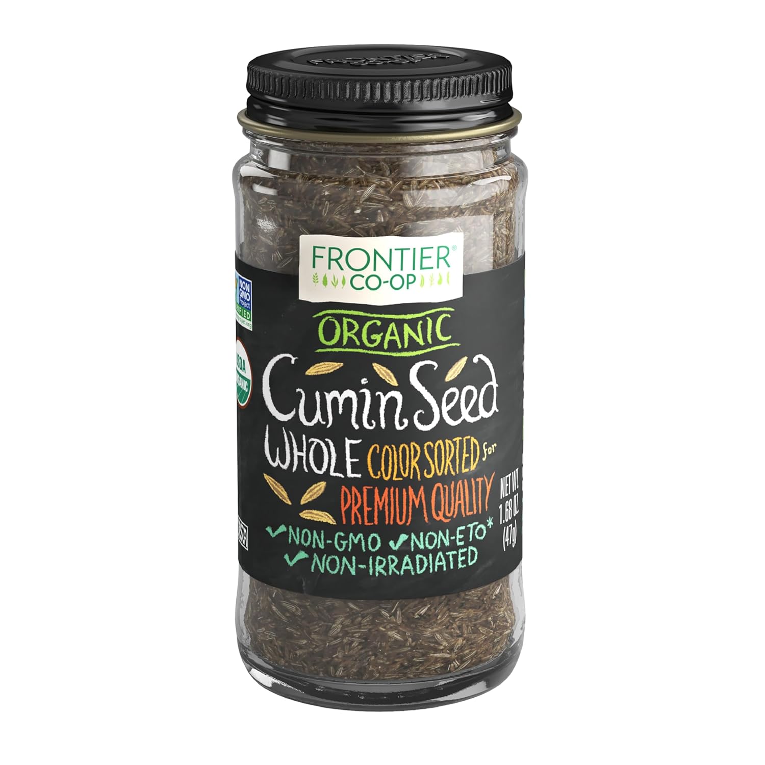 Frontier Co-op Whole Cumin Seed, 1-pound Bulk Bag, Rich, Warm, Complex Earthy Spice Flavor, Kosher