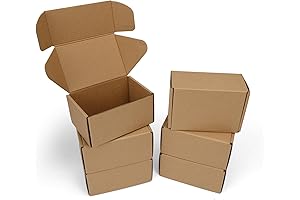 PHAREGE Small Cardboard Boxes for Crafts, 6x4x3 inch Shipping Boxes