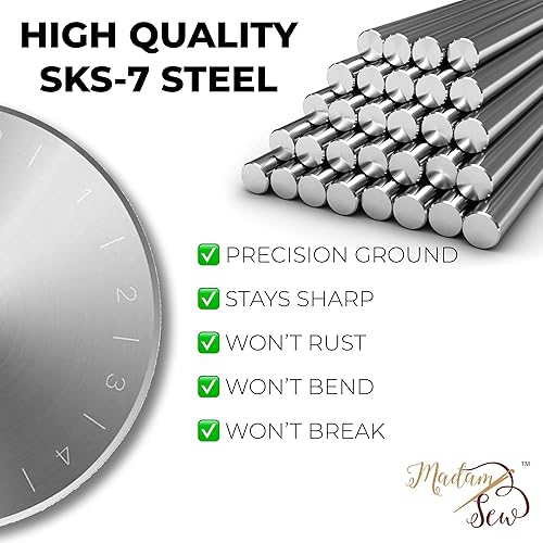 Miniatura 6 de Madam Sew Paquete de cuchillas y cuchillas rotativas de 2.362 in.