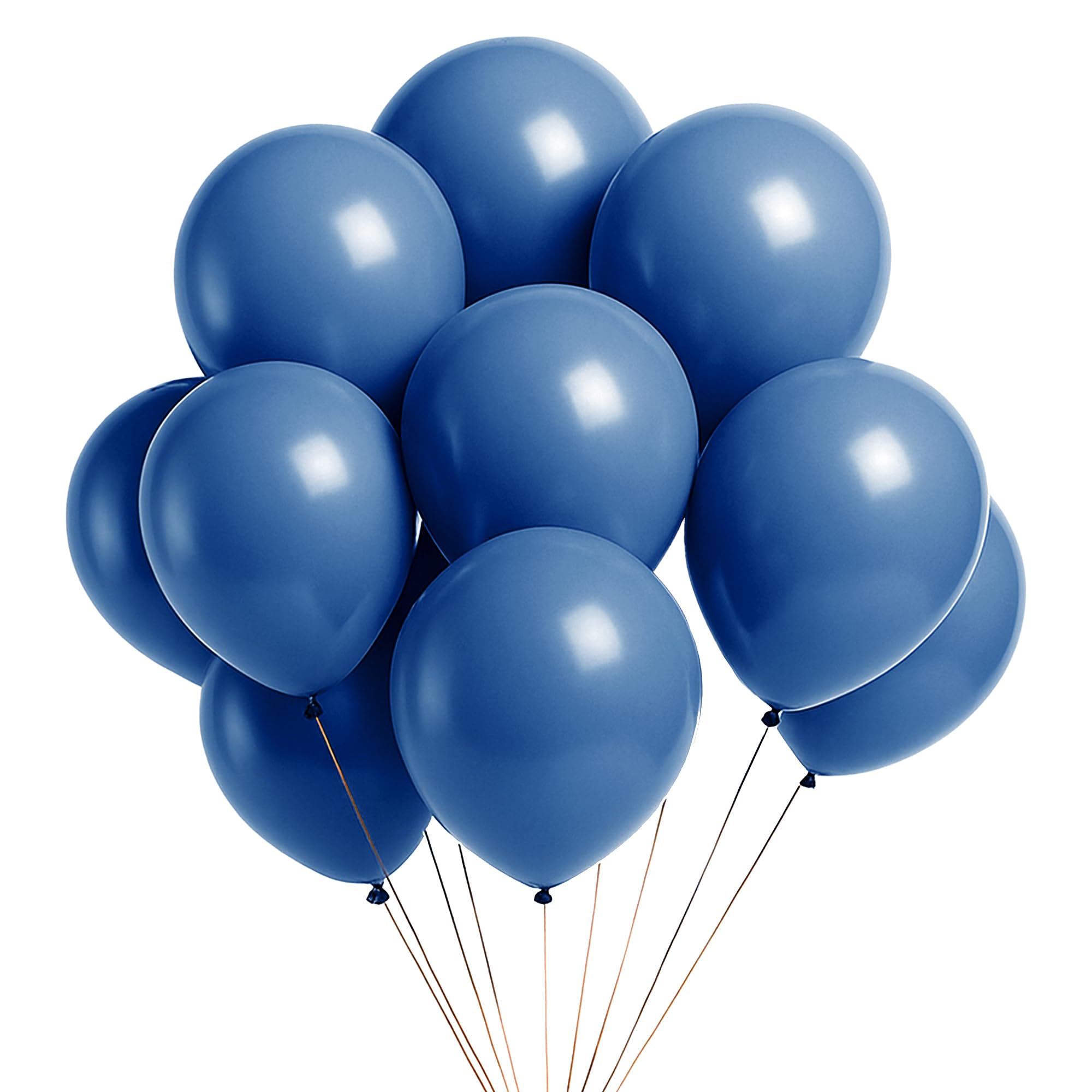 Trimming Shop 10 Inch Premium Latex Balloons, Thick Strong Royal Blue Party Balloons for Birthday Decorations, Wedding, Baby Shower, Balloon Arch, Garland, Helium or Air Use, 500pcs