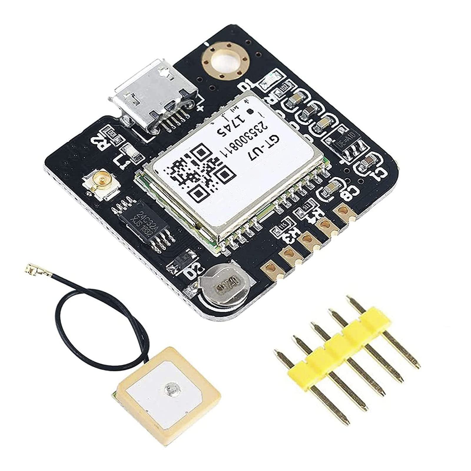 MakerHawk GPS Module Small GPS Receiver Low Power High Sensitivity with IPEX Antenna Compatible with NEO-6M for 51 Microcontroller STM32 UNO R3 Arduino
