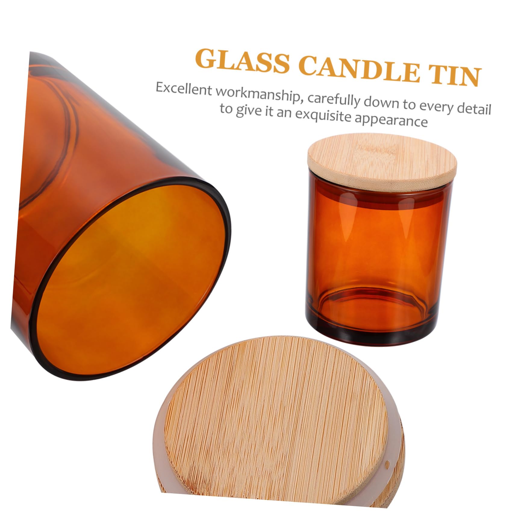 OFFIGAM 4sets Barattoli Per Candele Aromatiche Con Coperchi Contenitori Per Candele Fai Da Te Design Elegante Per Decorazioni Di Eventi e Regali Speciali