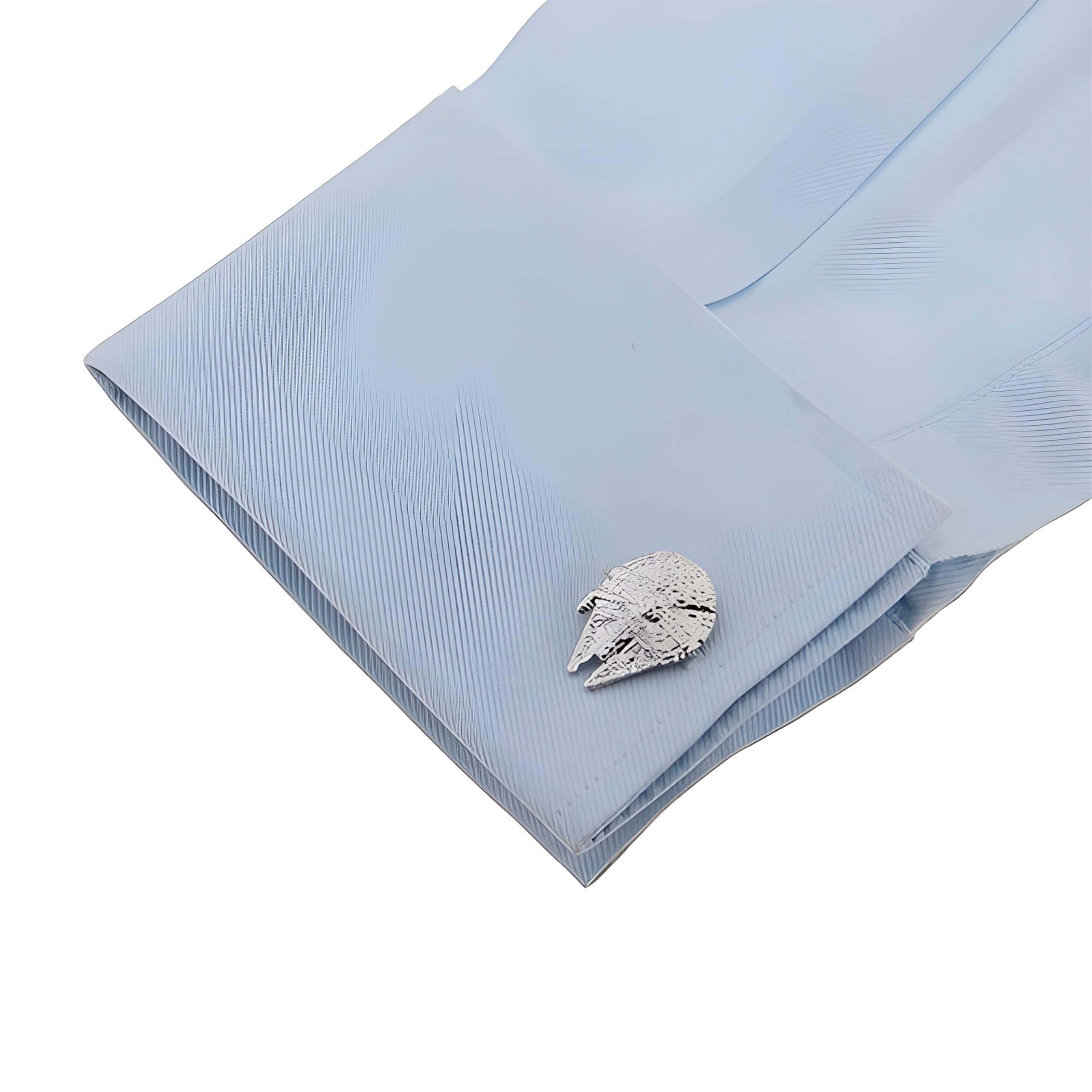 Gemelos de Boda Nave Espacial del Cine en Plateado | Gemelos Originales Para Camisas | Para Hombres y Niños | Regalos Para Bodas, Comuniones, Bautizos y Otros Eventos