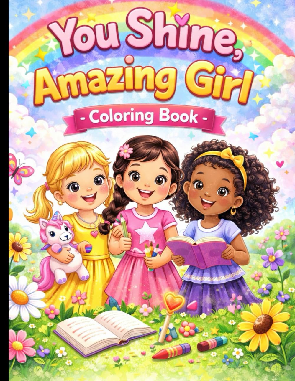 You Shine, Amazing Girl - Coloring Book