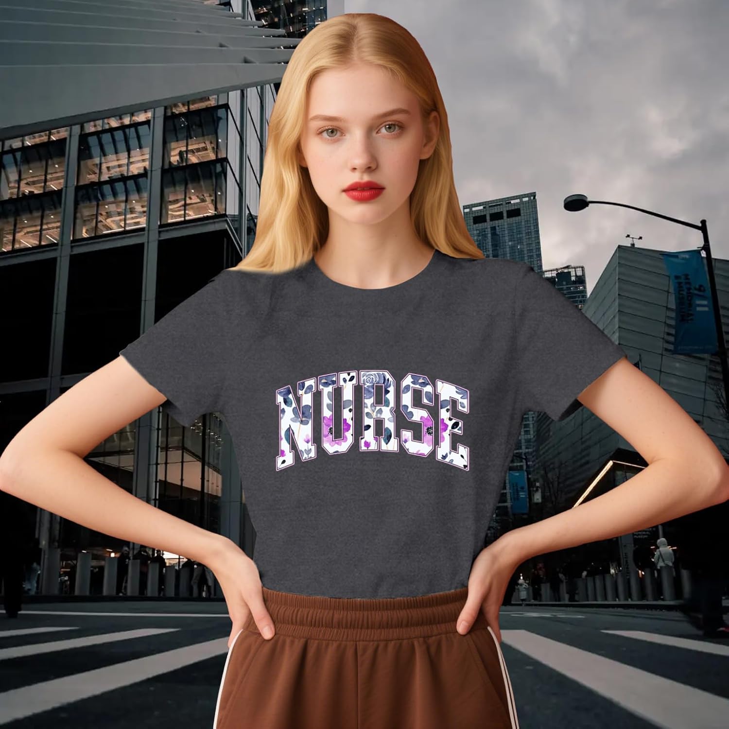 Nurse Shirt for Women School Registered Nurse Week T-Shirt Nursing Life Tees Tops - Image 5