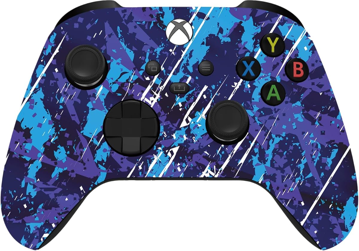 Custom Controllerzz Wireless Controller for Microsoft Xbox Series X/S & Xbox One - Custom Soft Touch Feel - Custom Series X/S Controller (X/S Midnight Surge)