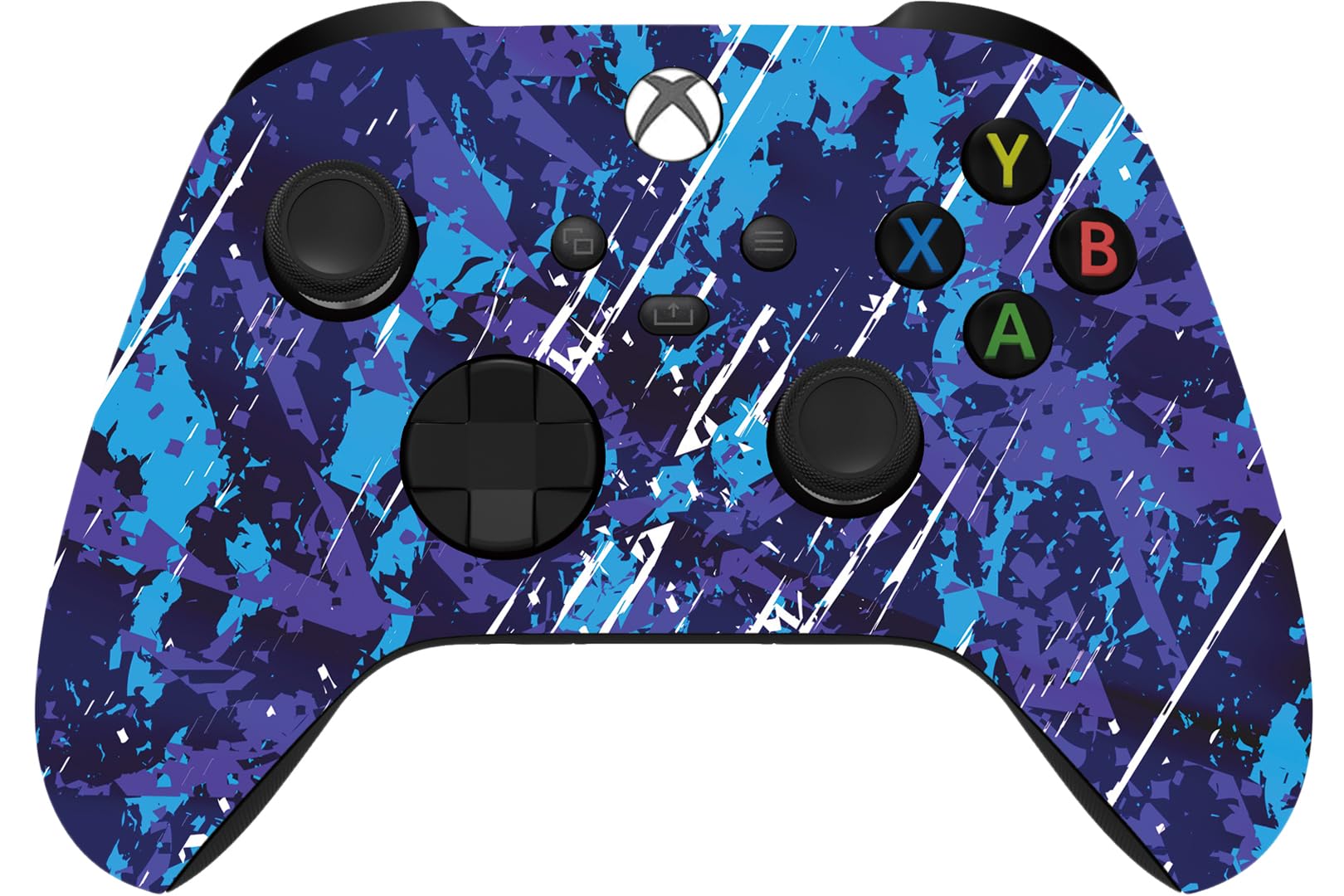 Custom Controllerzz Wireless Controller for Microsoft Xbox Series X/S &amp; Xbox One - Custom Soft Touch Feel - Custom Series X/S Controller (X/S Midnight Surge)