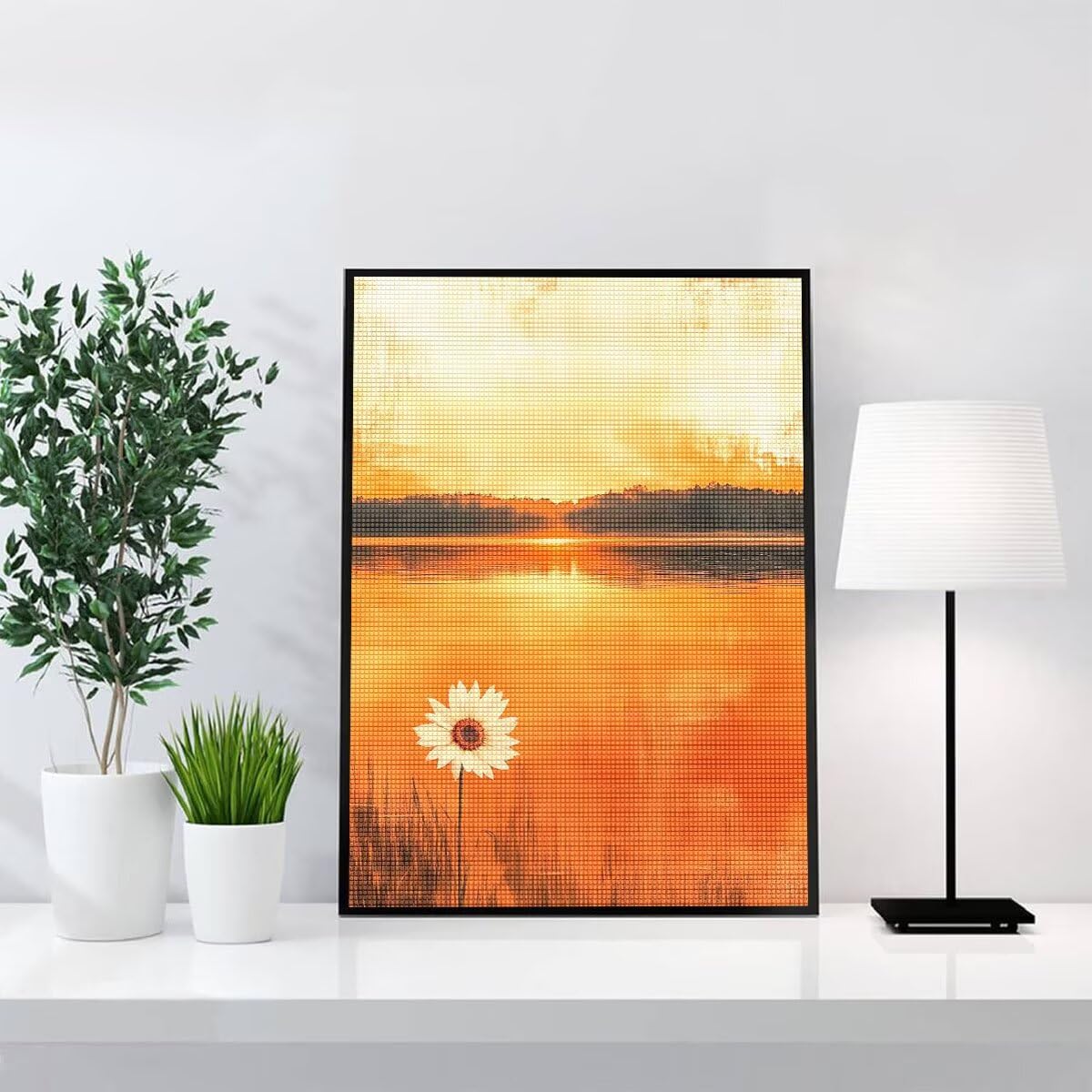 Diamond Painting Kit Completo, Diamond Painting Fiori, 5D Quadrato Pittura Diamante Kit Manualidades Adultos DIY Diamantini Crystal Art Disegni Ricamo Punto Croce Artigianale, 60x90cm Astratto j0-924