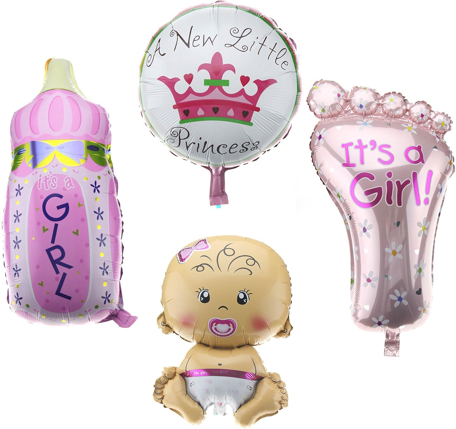 Create Idea Ballons A L Helium Gonflable Bebe Fille Pour Bapteme Fete D Anniversaire Bebe De Nouveau Ne Rose Amazon Fr Cuisine Et Maison