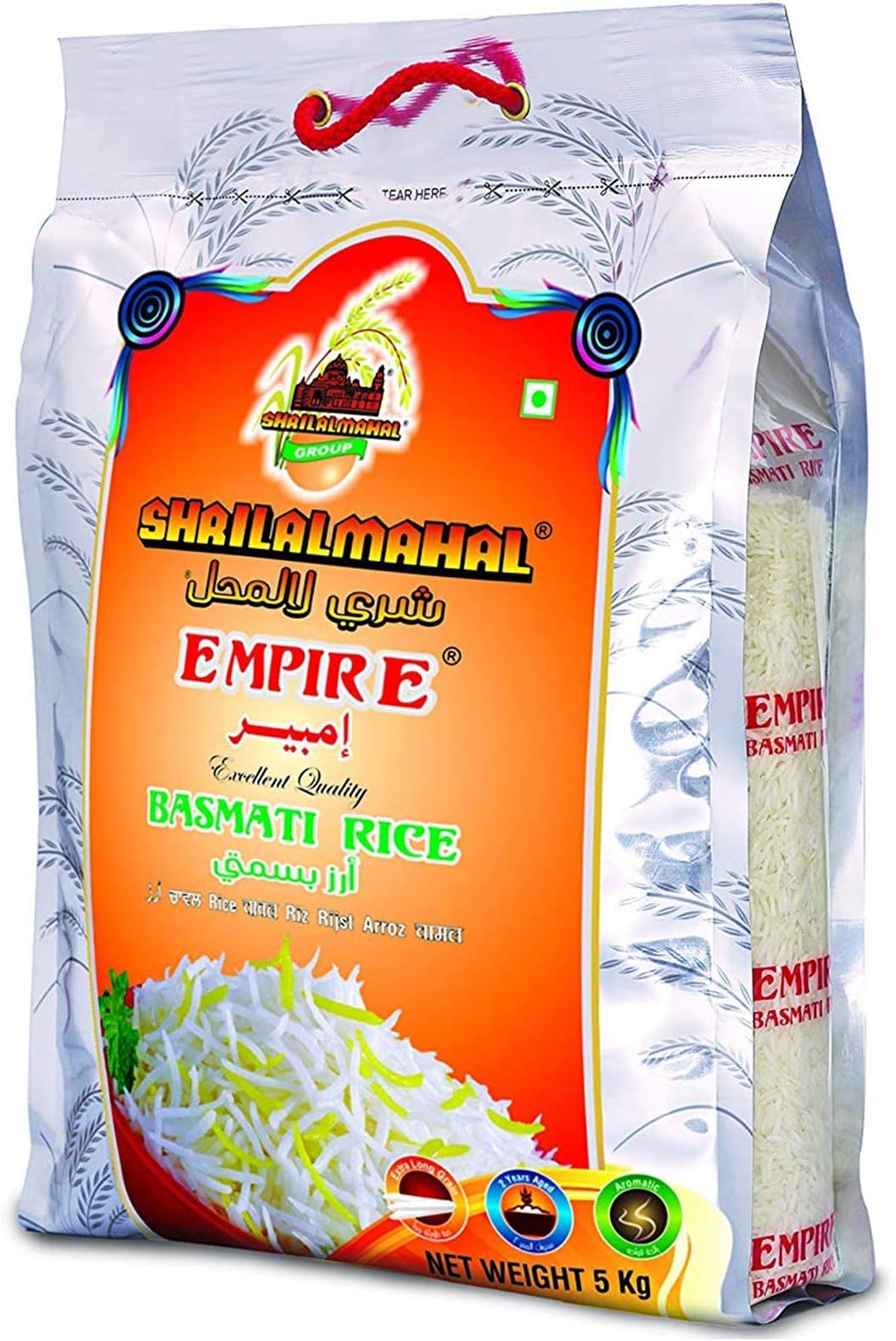 SHRILALMAHAL Empire Basmati Rice (Most Premium), 20 Kg (4 * 5Kg)