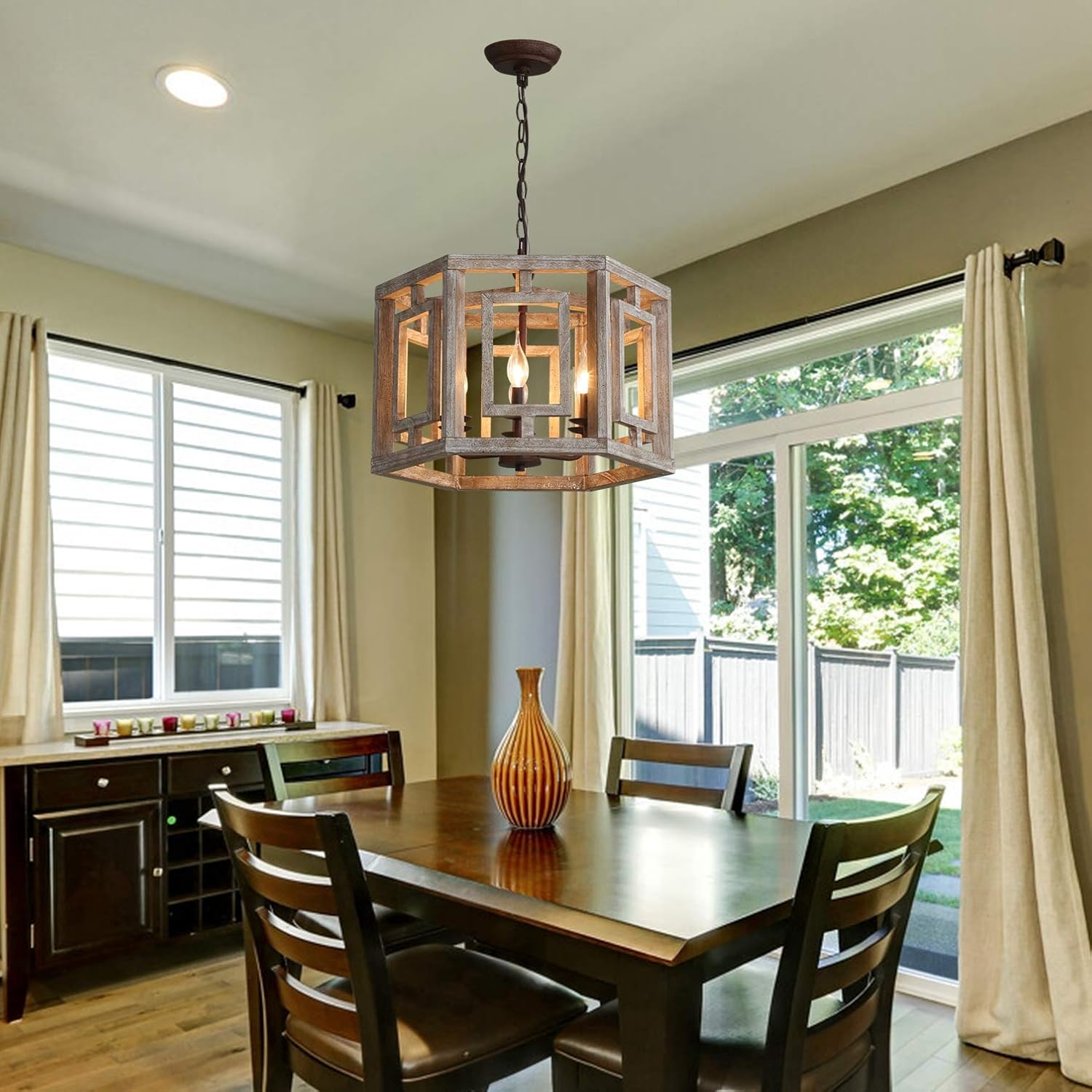 🔥 Crаzу Dеаlѕ Farmhouse Wood Chandelier 6-Light Rustic Pendant Light, Dining Room Wooden Chandeliers Kitchen Island Ceiling Lighting Foyer Pendant Light Fixtures Flаѕh Dеаlѕ - 70% оƒƒ Farmhouse Wood Chandelier 6-Light Rustic Pendant Light, Dining Room Wooden Chandeliers Kitchen Island Ceiling Lighting Foyer Pendant Light Fixtures