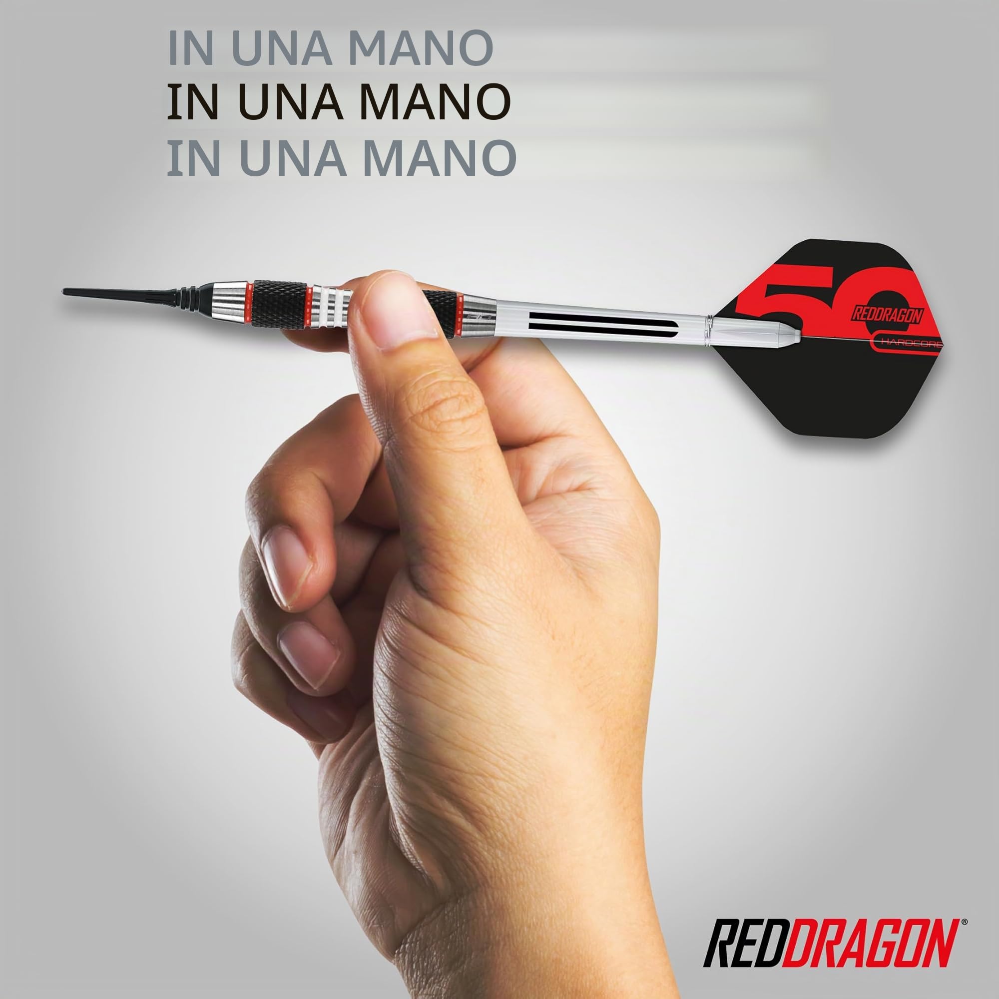 RED DRAGON Darts - Axis Professionale Darts 18g - Softip Freccette Tungsteno con Punta Acciacio, Voli e Freccette Aste