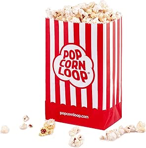 MAHIONG Popcorn-Boxen 120 Stück - Rot-weiß Gestreifte Papierboxen Für Party Und Kino