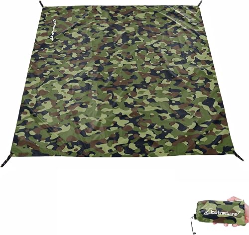 Clostnature Tent Footprint - Waterproof Camping Tarp, Heavy Duty Tent Floor Saver, Ultralight Ground Sheet Mat for Hiking, Backpacking, Hammock, Beach - Storage Bag Included