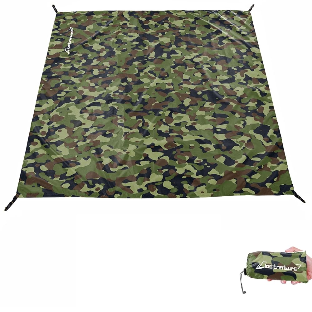 Clostnature Tent Footprint - Waterproof Camping Tarp, Heavy Duty Tent Floor Saver, Ultralight Ground Sheet Mat for Hiking, Backpacking, Hammock, Beach - Storage Bag Included