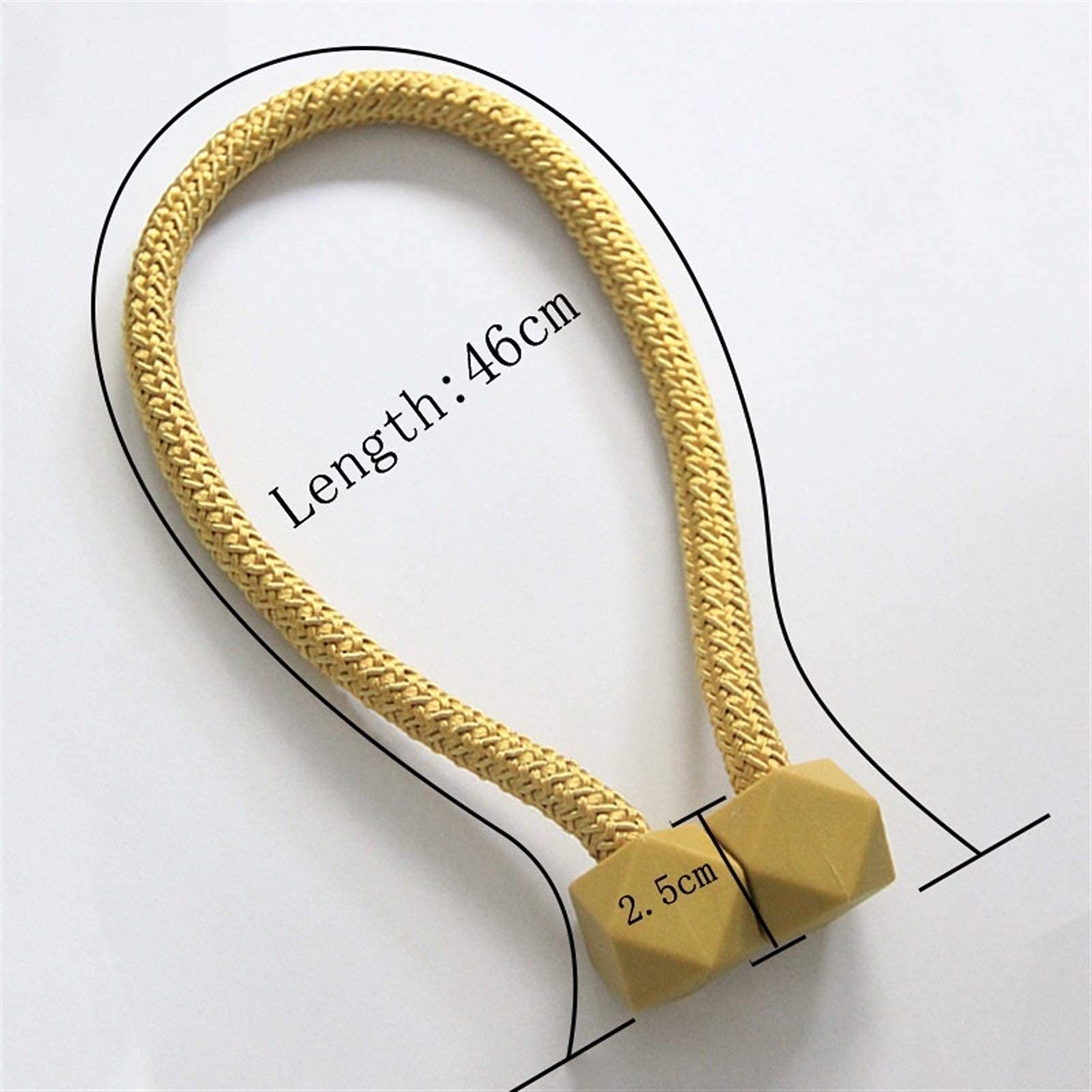 Vorhang-Raffhalter, 1 Paar magnetischer Vorhanghalter, Clip-Schnalle, Raffhalter, Fensterzubehör, Vorhang-Raffhalter, dekorativer Magnet, Vorhang-Raffhalter zur Befestigung von Vorhängen (Gold) (Gol