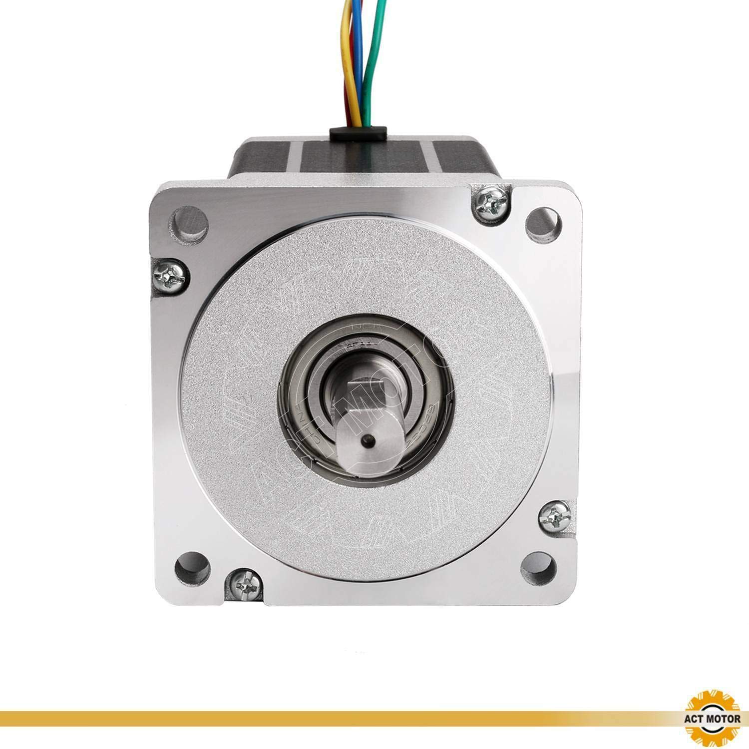 DE-SHIP FREE 1PC 34HS9456 Nema34 Motore passo-passo 99 mm 7.7 Nm (1090oz-in) 5.6A dual flat shaft Φ14 mm Bipolar 1.8° CNC OEM ACT MOTOR GmbH