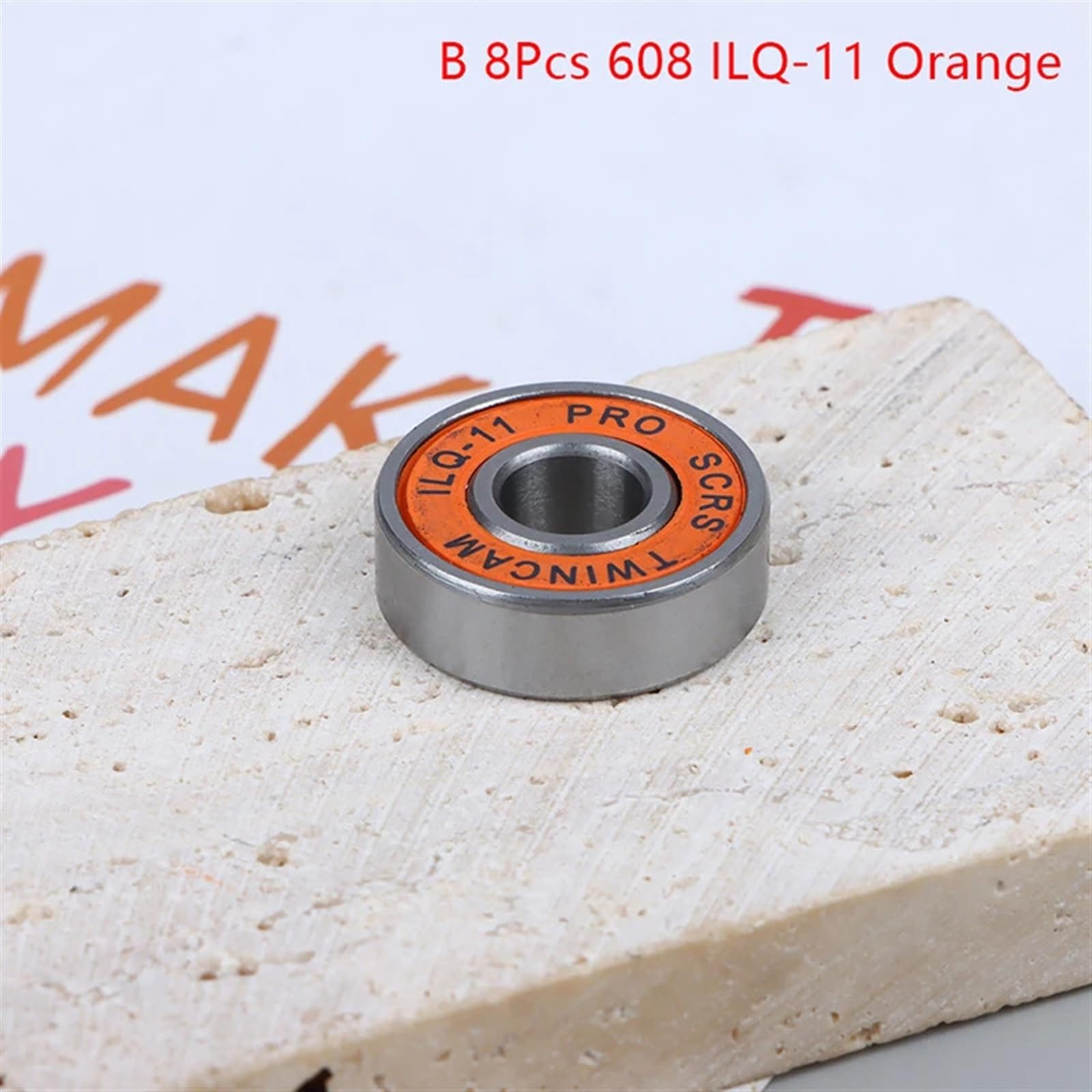 8 pièces/Ensemble 608 RS Portant ILQ-11 8 * 22 * 7mm Longboard Vitesse Patin à Roues alignées roulement de Roue Patin Scooter Lisse Patin Scooter roulement(B)