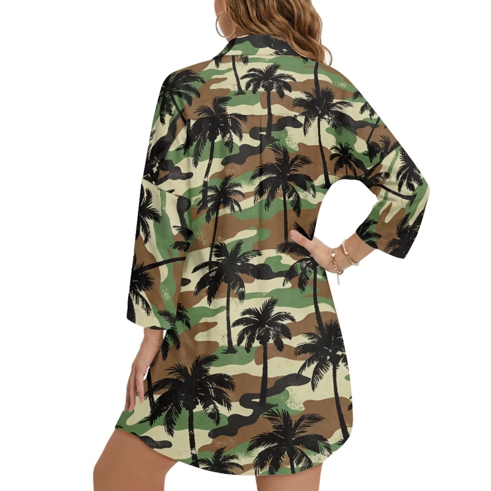 Pareo de playa para mujer, con botones, vestido de playa para verano, tallas S-3XL