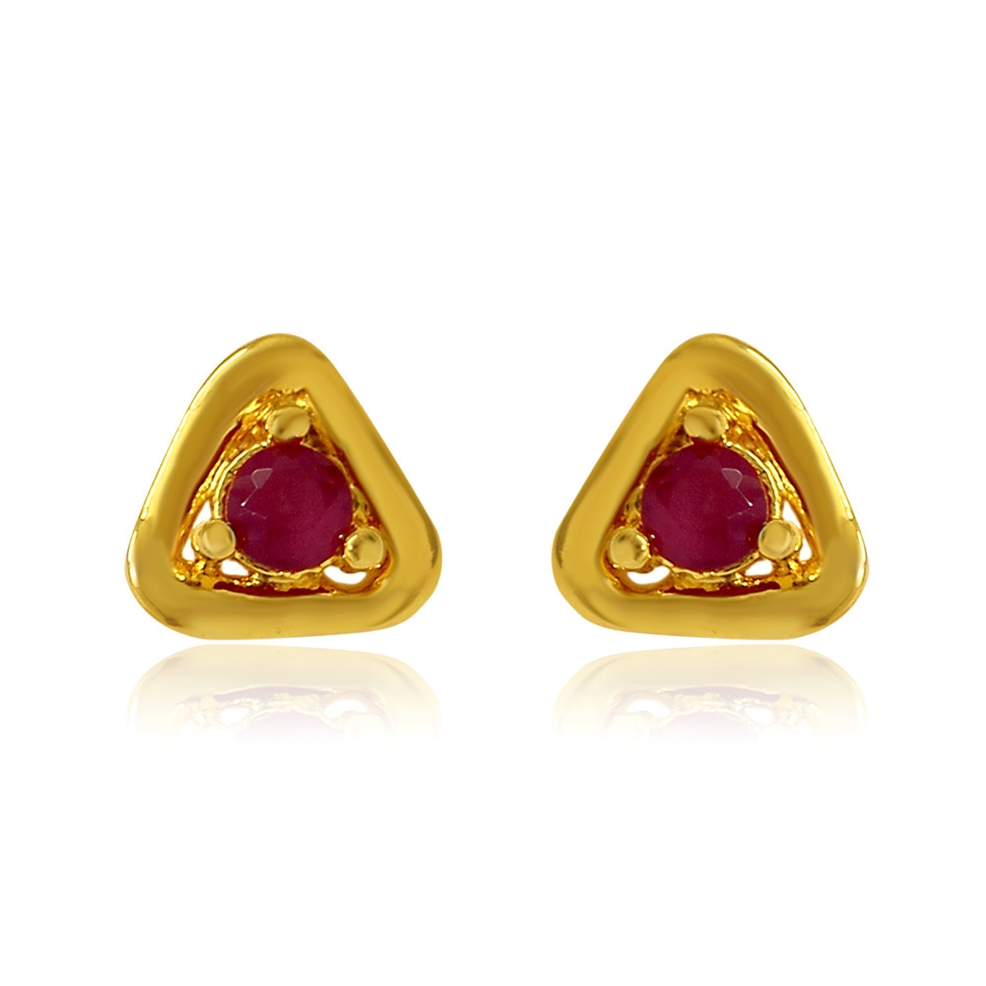 See full amazon price history chart for Mahi Exa Collection Ruby Red Triangle Gold Plated Stud Earrings for Women ER6012026G Mahi Exa Collection Ruby Red Triangle Gold Plated Stud Earrings for Women ER6012026G (B01G1JE414) Amazon Price History, Amazon Price Tracker