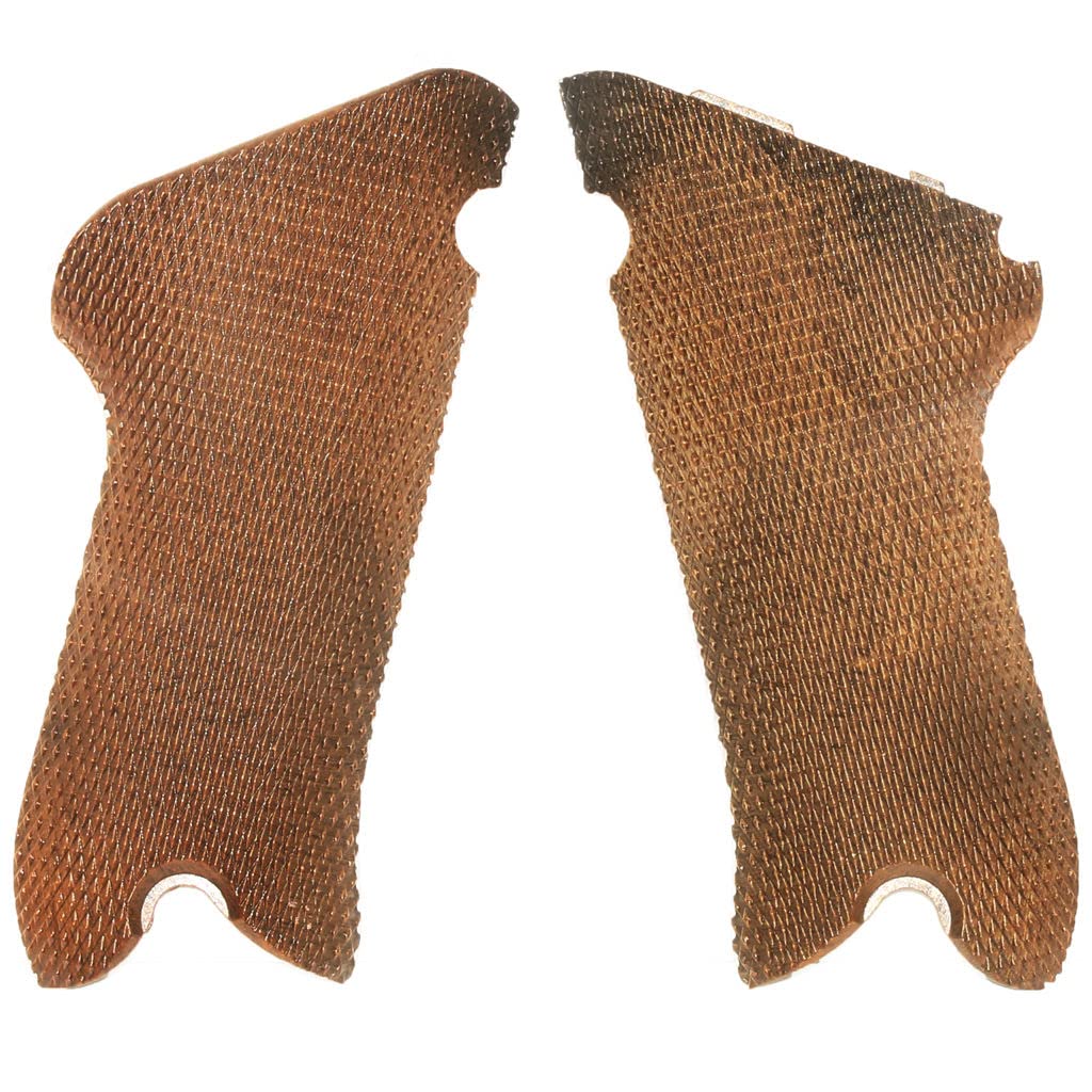 Airsoft Softair WE (WE-TECH) Grip Cover Kunststoff Griffabdeckung passend für Armorer Works AW WE Luger P08 GBB Pistole Brown