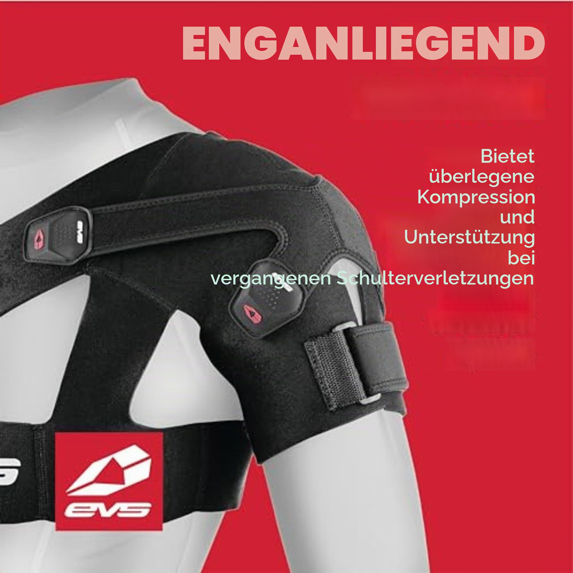 EVS Sports SB03 Shoulder Brace, Adult, Black, Größe medium