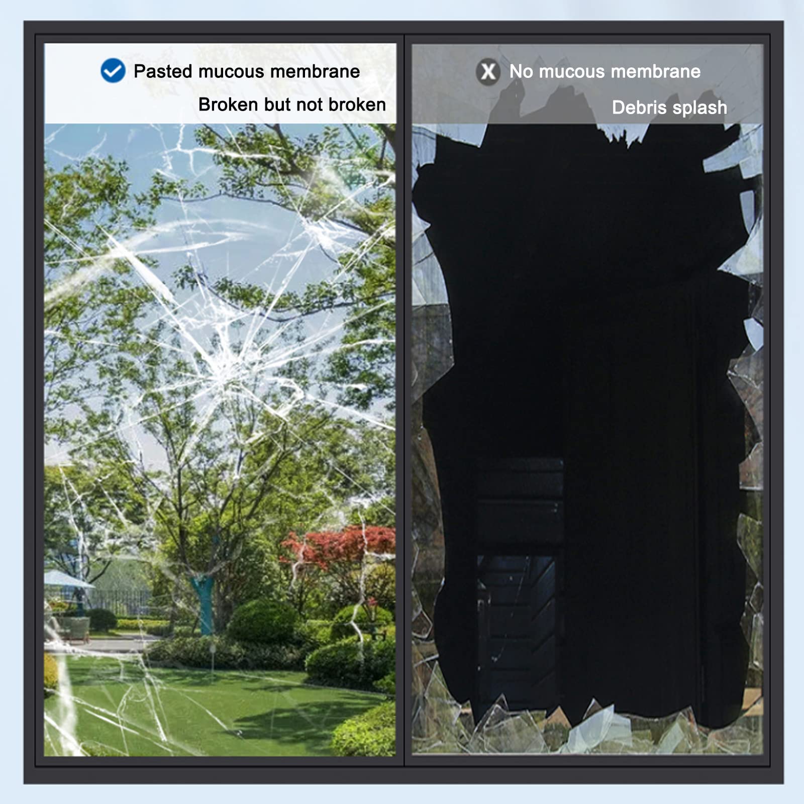 Film Miroir Auto Adhésif Film Fenetre Anti Regard sans Tain Anti Chaleur Anti UV Anti Lumière Protection de la Vie Privée pour Maison Bureau Magasin,Personnalisable (W*L:152x200cm(60x79in))