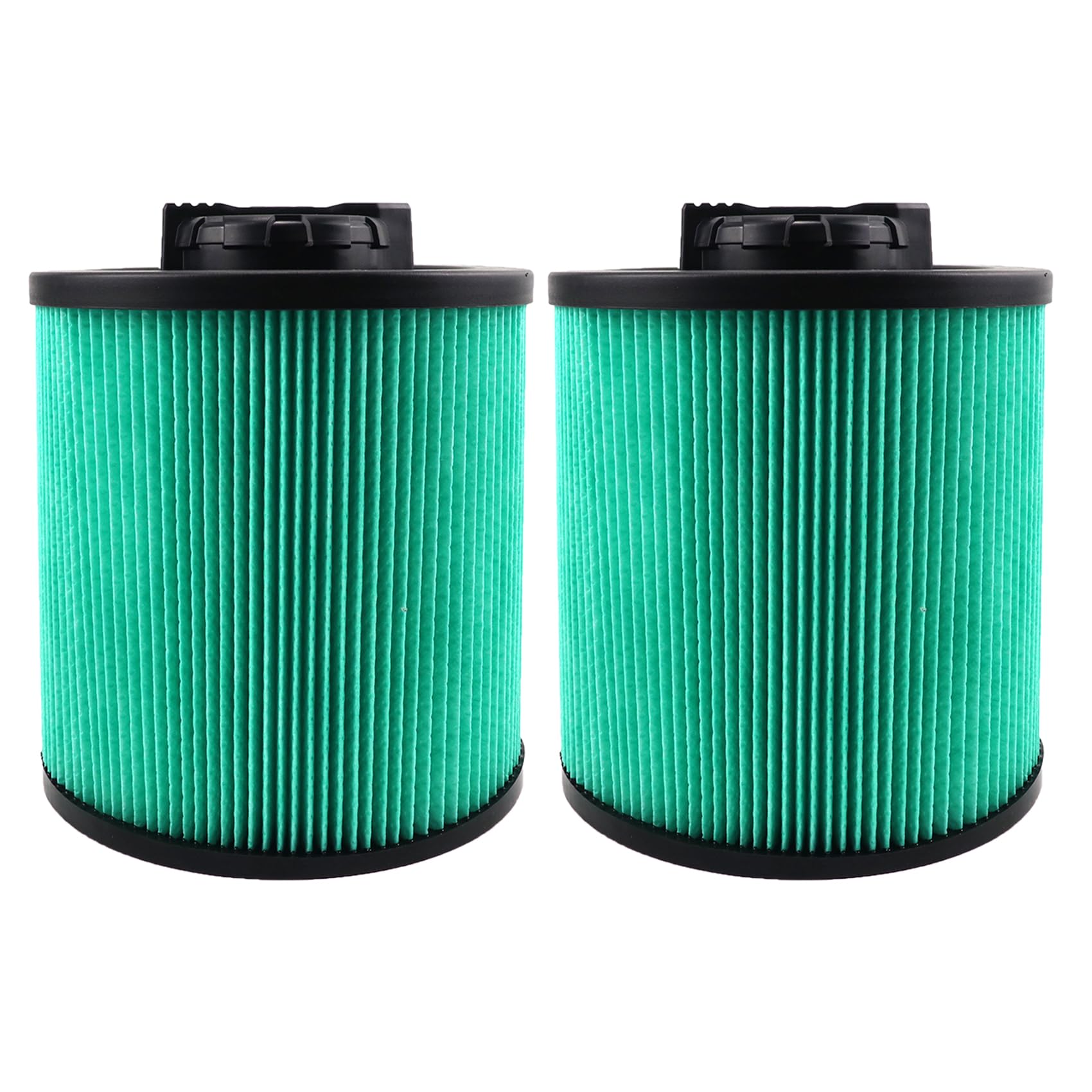 Photo 1 of 2 Pack DXVC6914 HEPA High Efficiency Cartridge Filter Fit for Dewalt 6-16 Gallon Wet/Dry Vacuum Cleaners DXV06P DXV09P DXV10P DXV10PL DXV10SA DXV12P DXV14P DXV16P