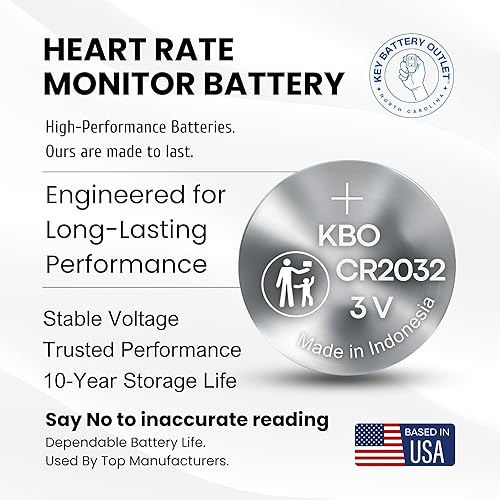 Miniatura 8 de Heart Rate Monitor Chest Strap Batteries (2-Pack) CR2032  Garmin HRM 200, HRM-Dual, Powr Labs, COOSPO, Magene, MOOFIT, KYTO  Heart-Rate Chest Strap