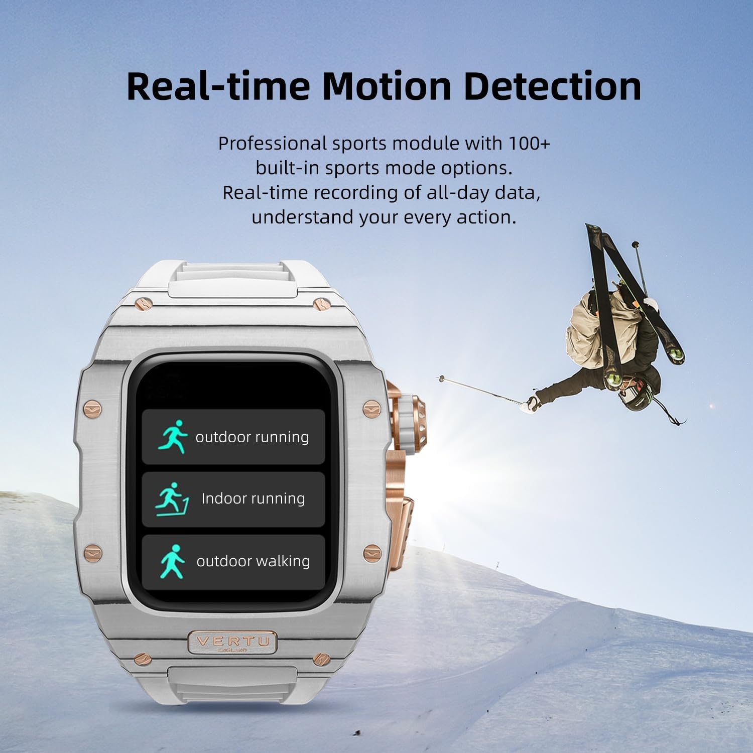 VERTU H1 Diamonds Smart Watch for Men, Mechanical Smartwatch for Android with 1.85 Sapphire Display, Answer/Make Call, Fitness Watch, Blood Oxygen, Heart Rate and 100+ Sports Modes (White/Gold) VERTU H1 Diamonds Smart Watch for Men, Mechanical Smartwatch for Android with 1.85 Sapphire Display, Answer/Make Call, Fitness Watch, Blood Oxygen, Heart Rate and 100+ Sports Modes (White/Gold)