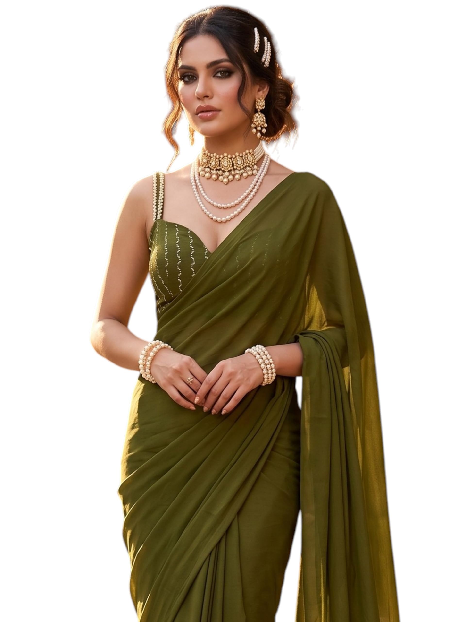 "Women’s Rangoli Crush Fabric Saree | Fancy Traditional Party Saree Collection with Blouse Piece-picture-53