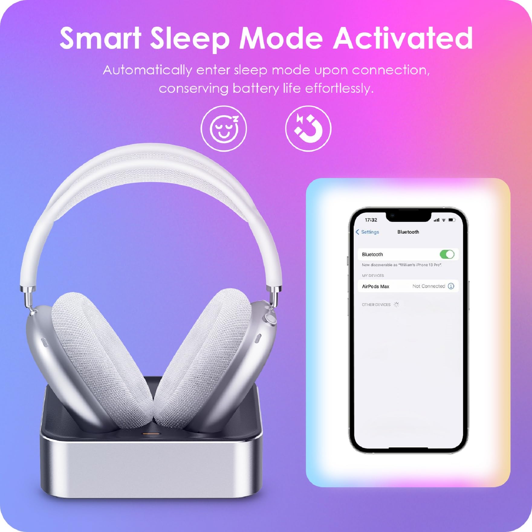 Amazon | AirPods Max 2024 & 2020用ヘッドホン充電ステーション