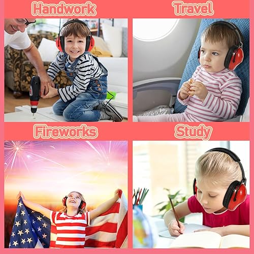 Miniatura 8 de ZOHAN 030 - Auriculares con cancelación de ruido para niños, protección auditiva para niños con autismo