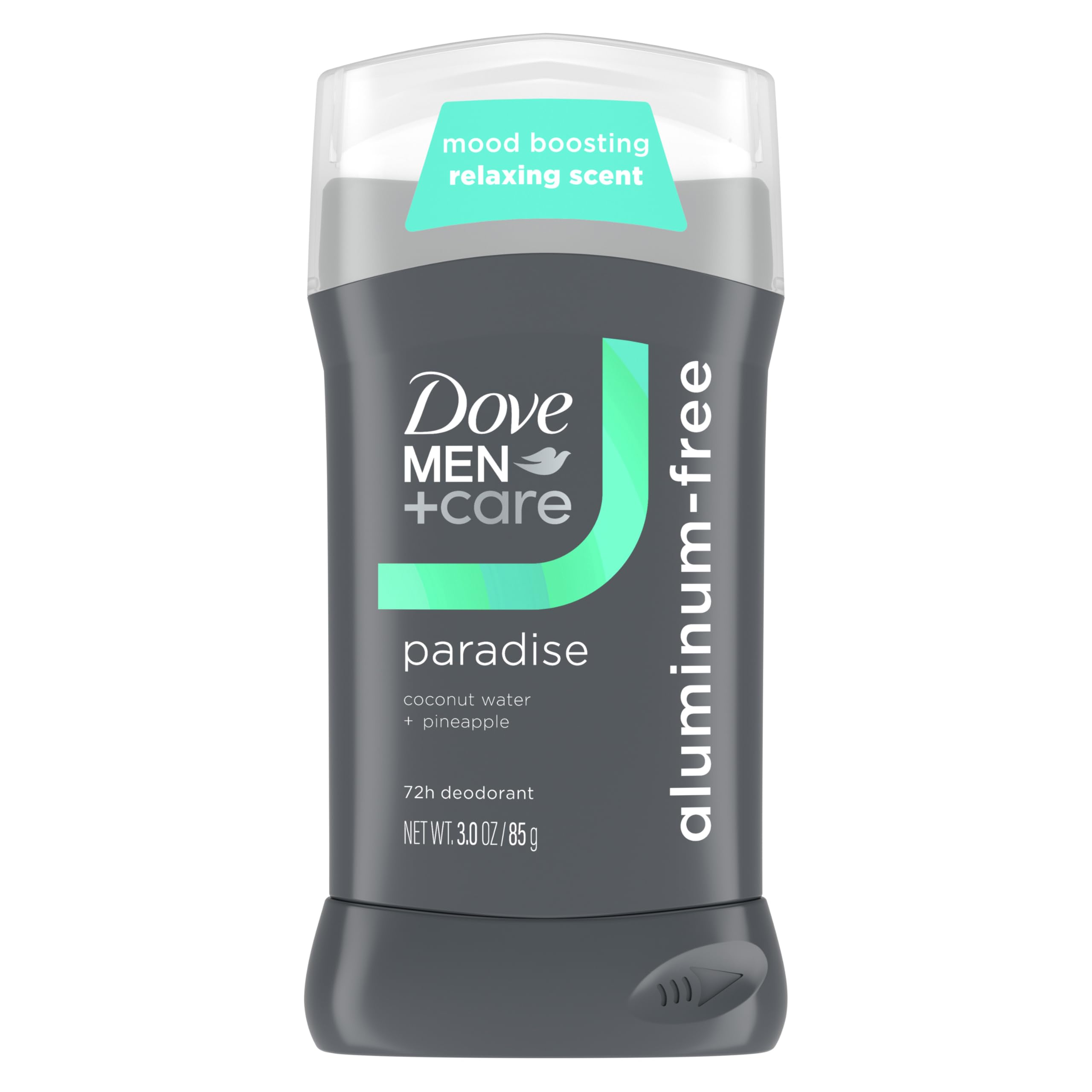 Dove Men Care Aluminum Free Deodorant Stick Paradise Mood Boosting Scent 72h Odor Protection 3 oz