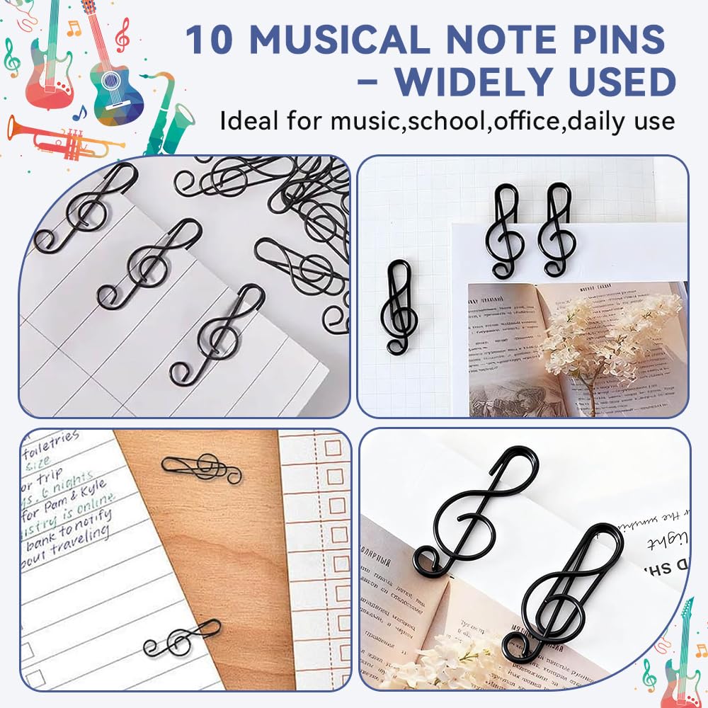 Raccoglitore Porta Spartiti Musicali con 10 clips, 20 Tasche/40 Pagine Porta Spartiti Musicali A4 Musicale impermeabile Raccoglitore per file musicali Cartella di Archiviazione della Musica