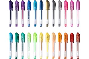 24 Pack Mini Glitter Gel Pens for Party Favors Perfect for School, Office and Home