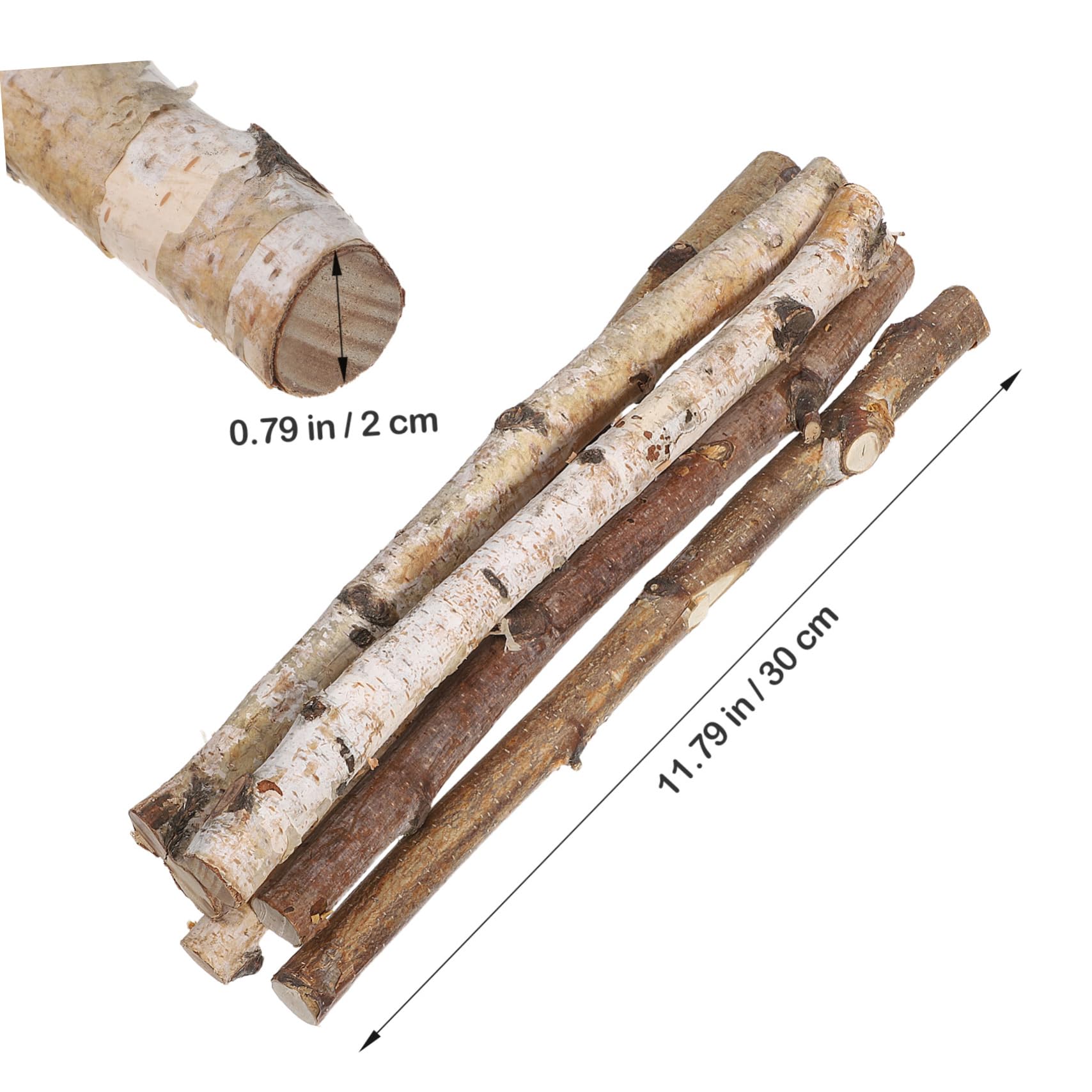 6pezzi Bastoncini Legno Naturale Per Artigianato Rami Secchi Per Composizioni Floreali e Progetti Creativi Versatile Per Decorazioni e Fai Da Te