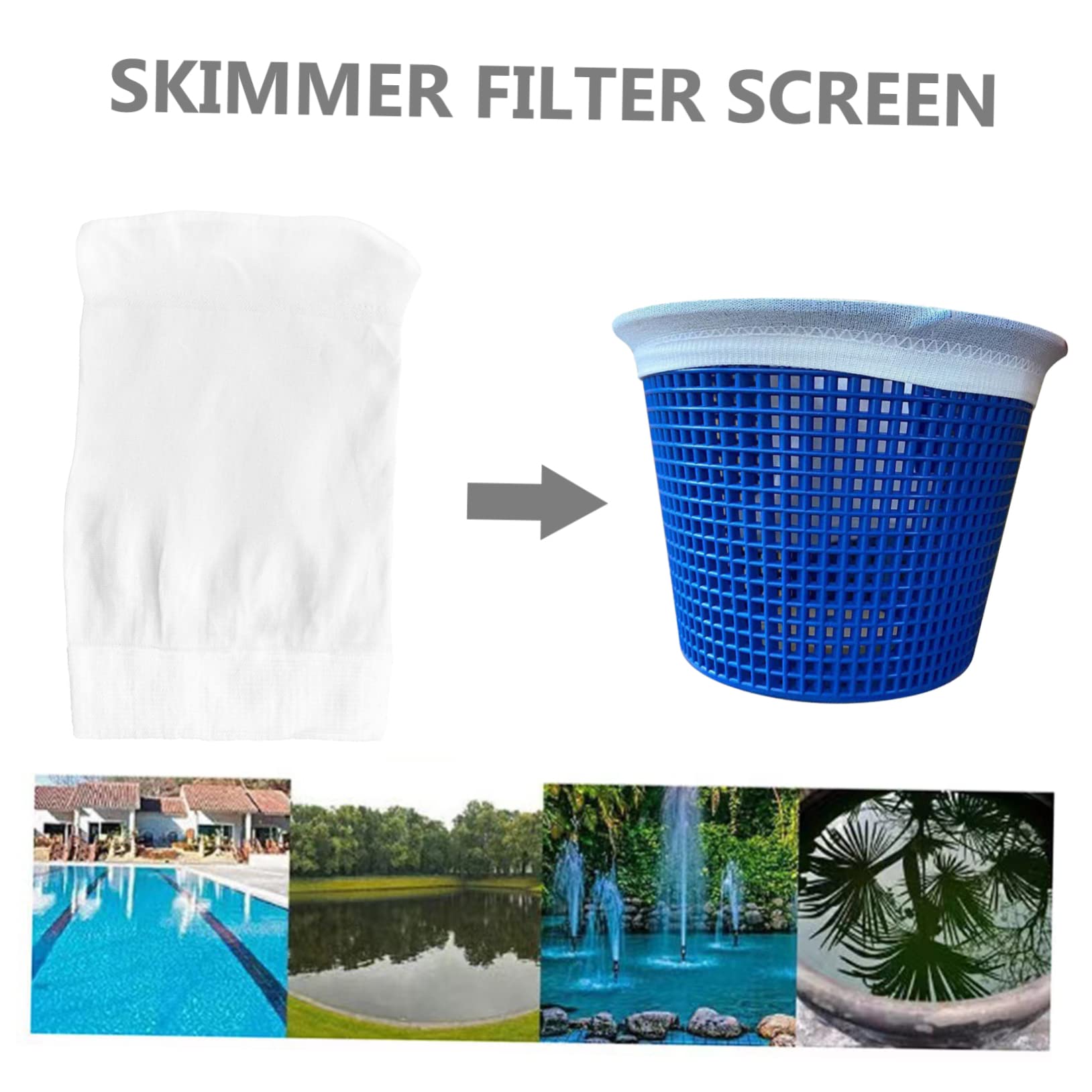 Toddmomy 3ensembles Chaussettes De Skimmer pour Piscine De Filtre De Nettoyage pour Épuration De Eau Et Spas Accessoire Pratique Et Réutilisable