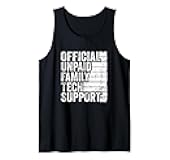 IT Guy Official Unpaid Family Tech Support Software Engineer Tank Top