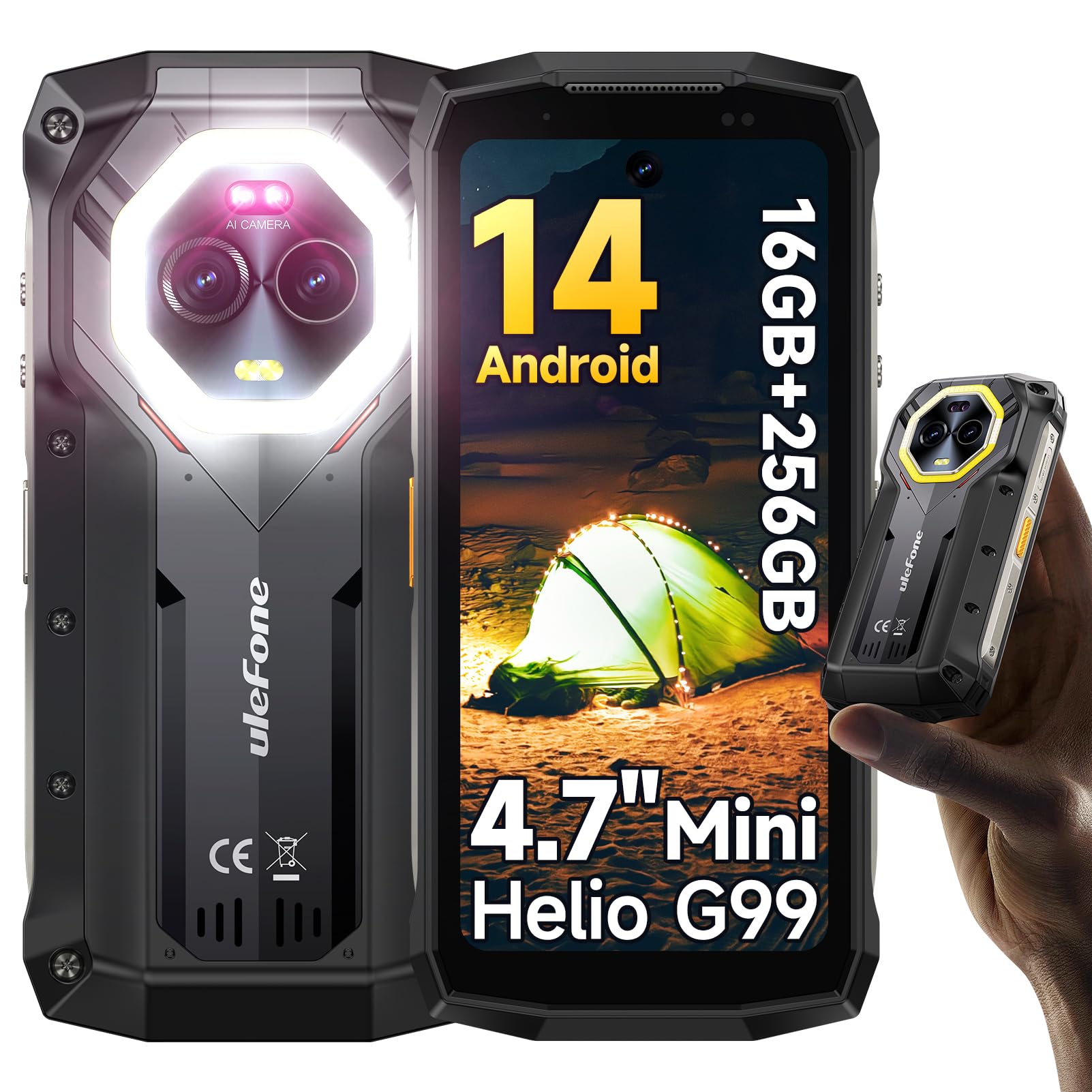 64GB + 6GB 2 Armor UleFone | Amazon 2 mini armor ulefone 携帯電話本体 12.7cm MTK 7.0 Android Sharp 携帯電話本体