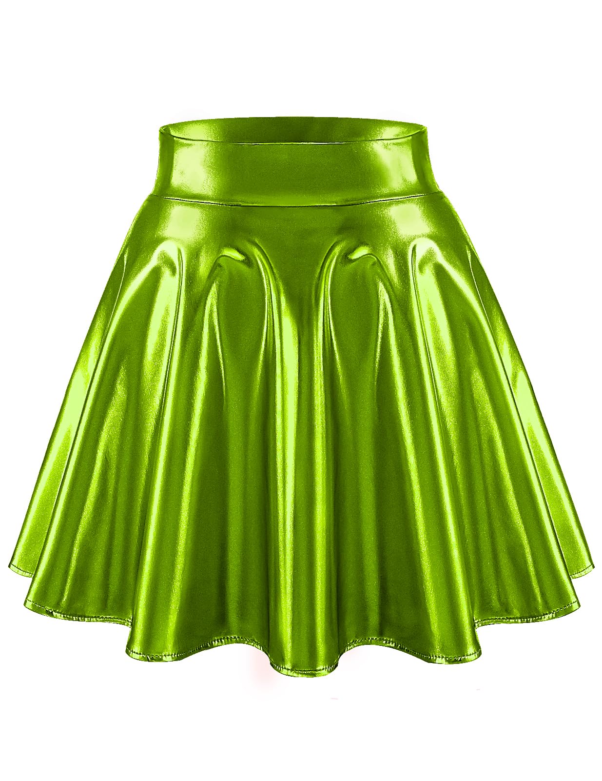 bridesmay Damen Mini Rock Sommer Kurz Skater Rock Schulmädchen Anime Rock