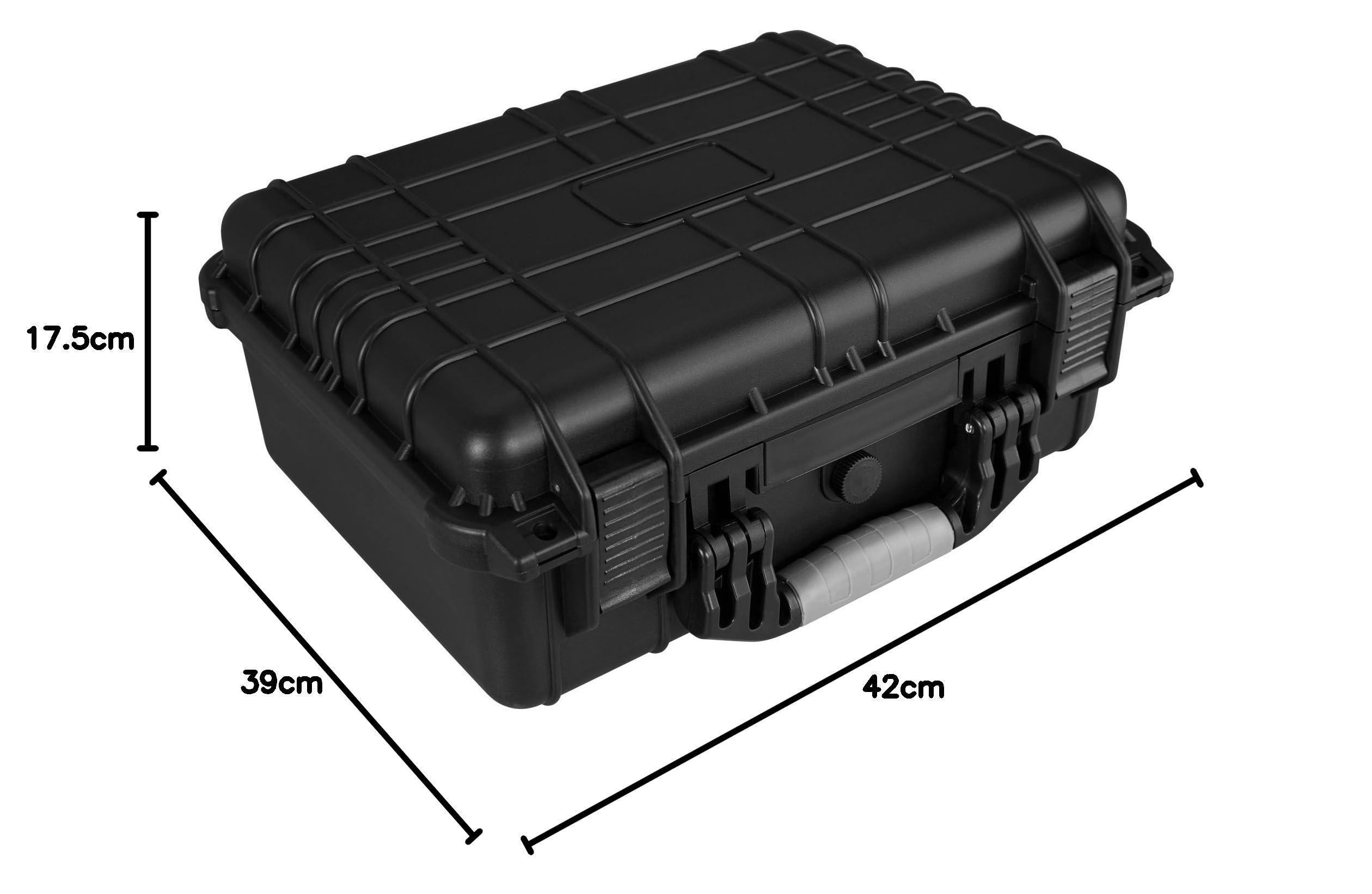 tectake® Valigetta Universale per Fotocamera, Custodia Macchina Fotografica, Leggera, Robusta, Porta Macchina Fotografica, Valigetta Impermeabile Rigida, IP55 - dimensioni interne 37,5x27x15,5 cm