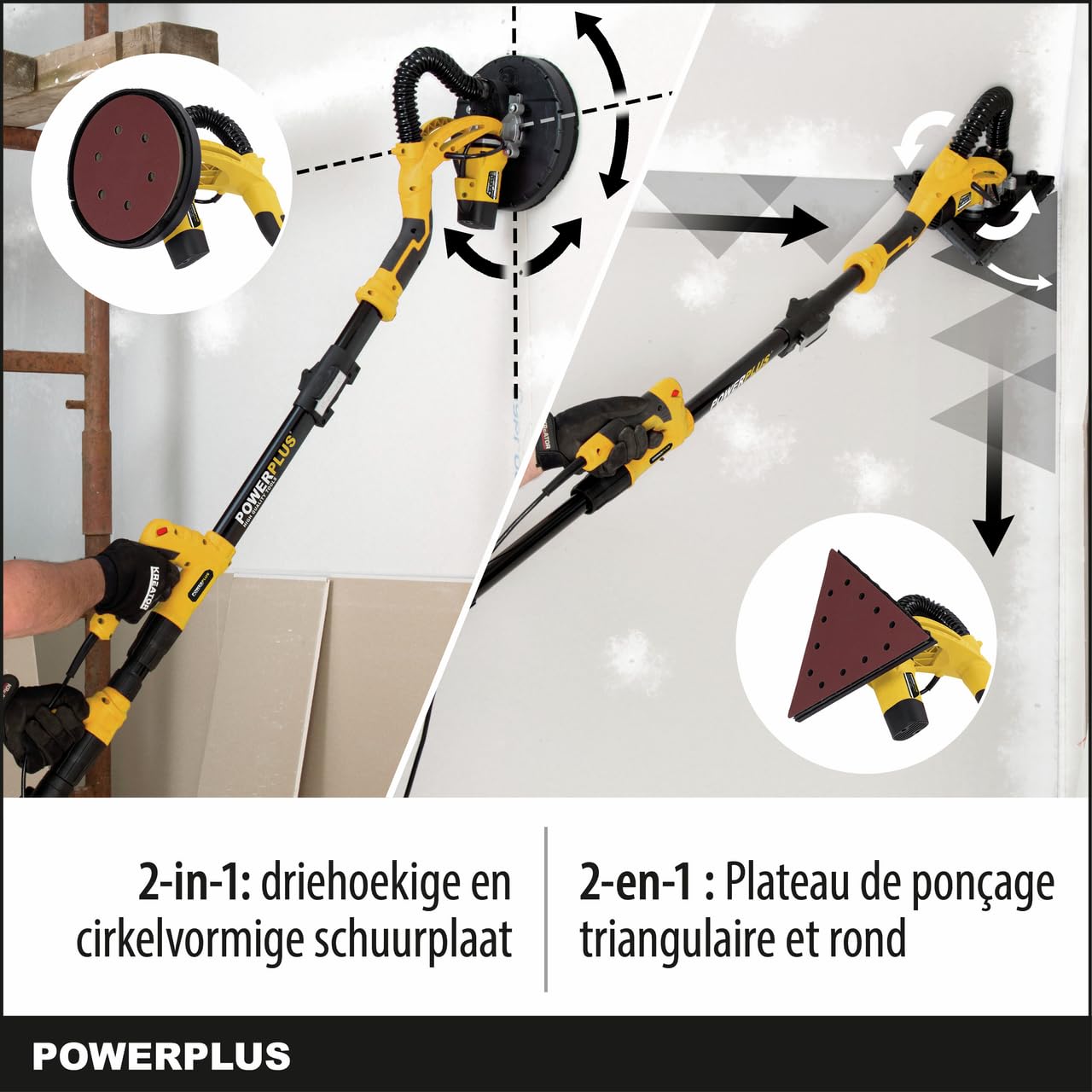 Power Plus 2 in 1, Levigatrice a secco, combinazione telescopio (710 W), powx0477