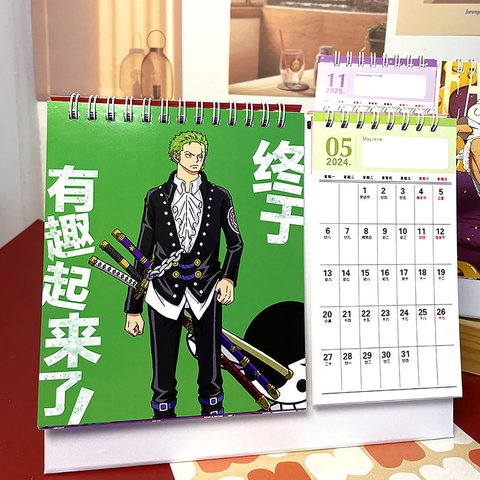 ONE PIECE ワンピース　アニメカレンダー2002 ⭐︎レア⭐︎ ONE PIECE カードサイズ カレンダー 2002年 - メルカリ