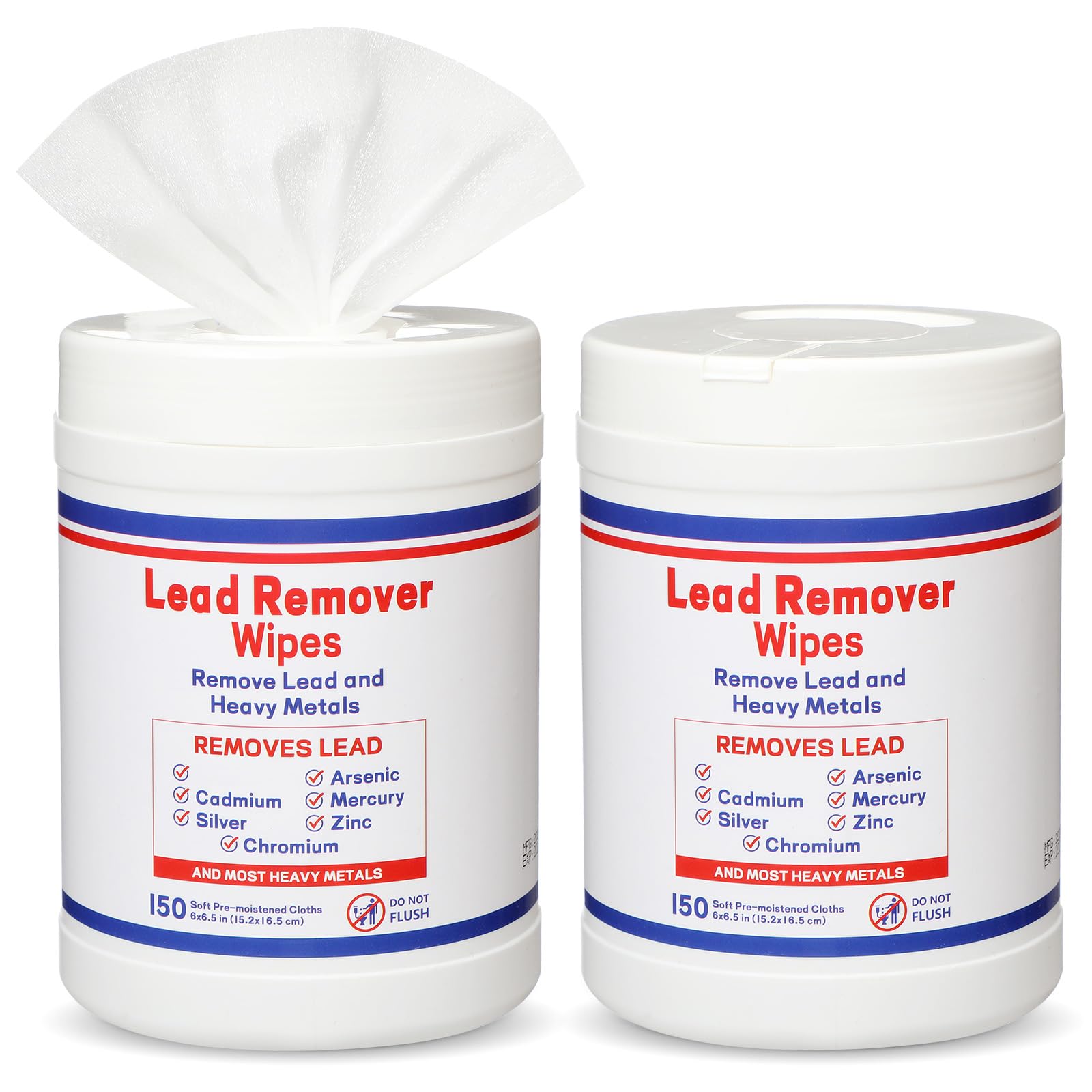 Nuanchu 2 Pack Lead Remover Wipes 300 Count Hand &amp; Surface Cleaning Wipes