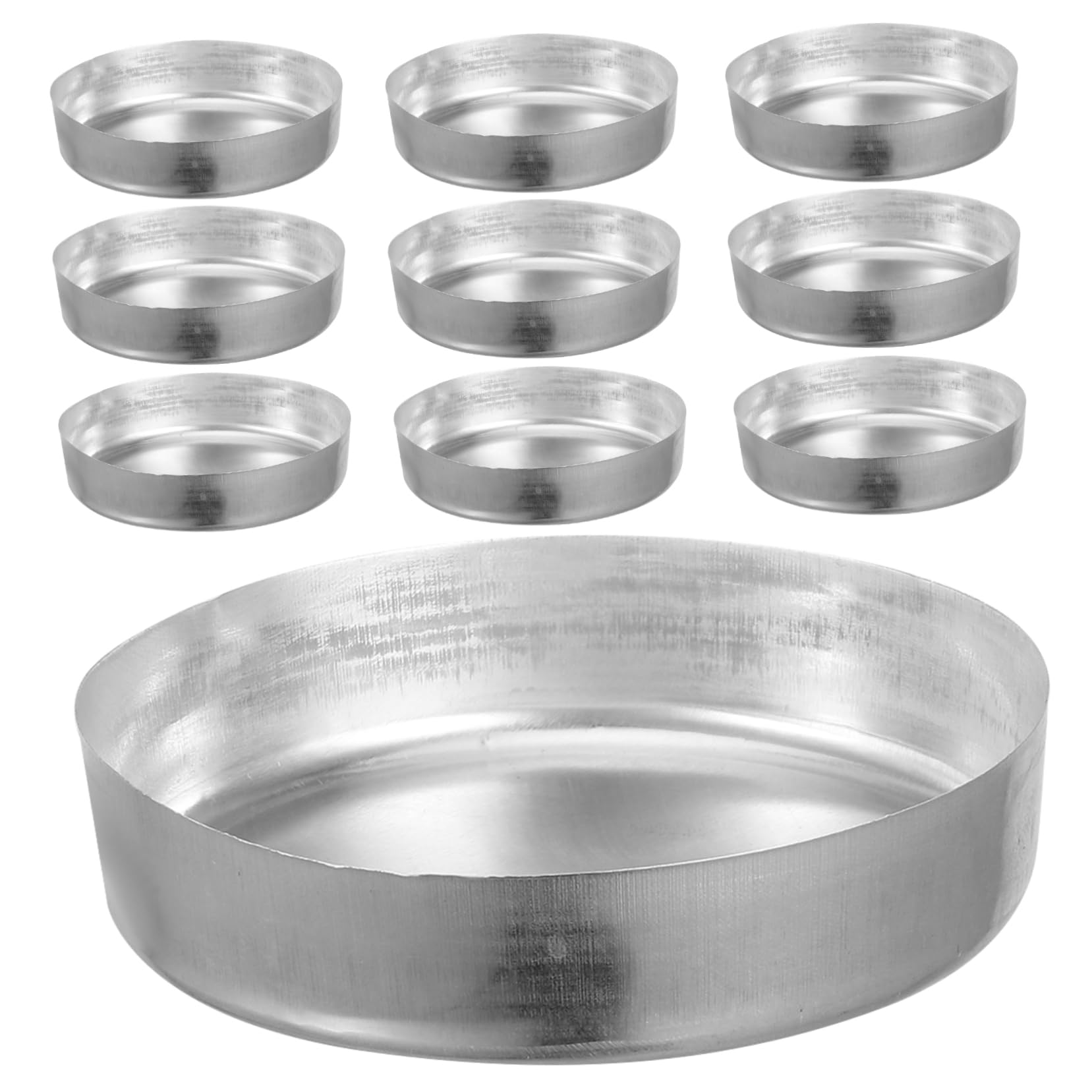 Zerodeko 5 Sätze Wiegeschale Pulver Proben Für Wiegen Boote Messung Tabletts Wiegeplatte Waagschalen Ausgleichen Wägeplatten Wiegeboot Messen Silver Aluminium 10 Stück * 5